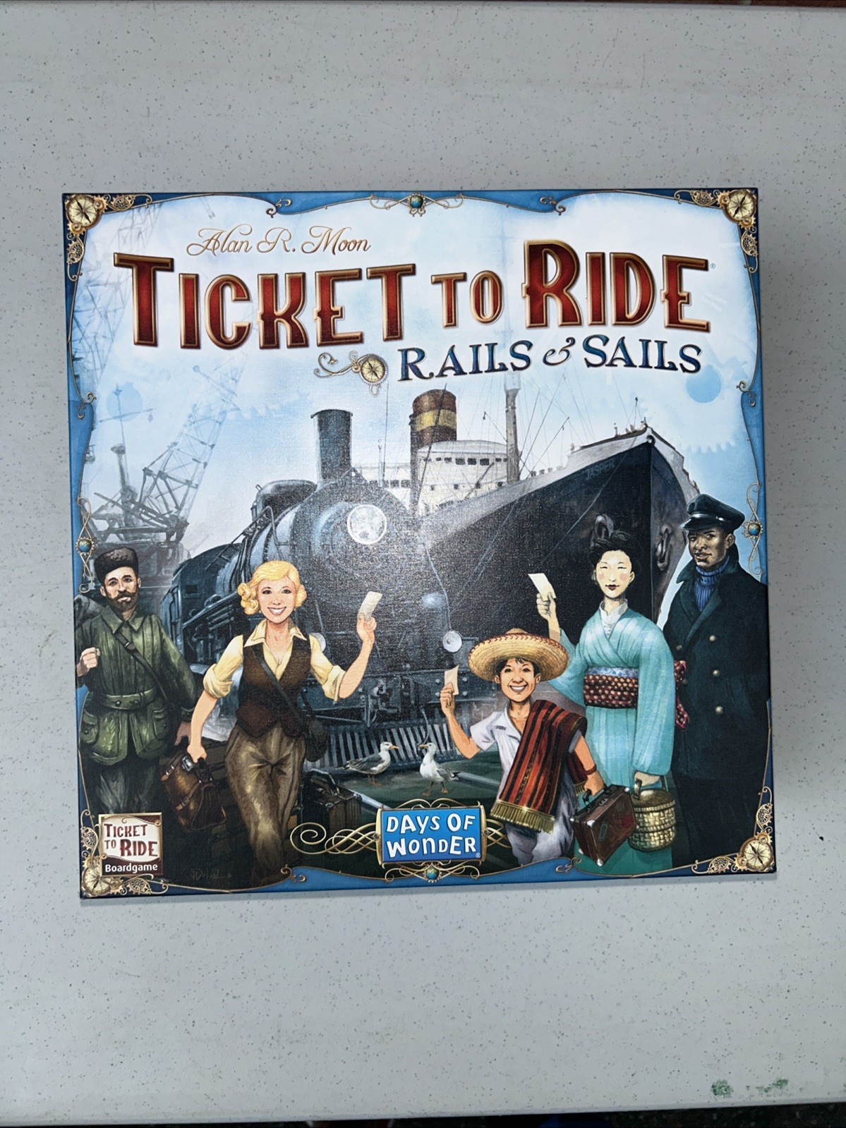TICKET TO RIDE RAILS AND SAILS BOARD GAME english complete EUC *see all pics*