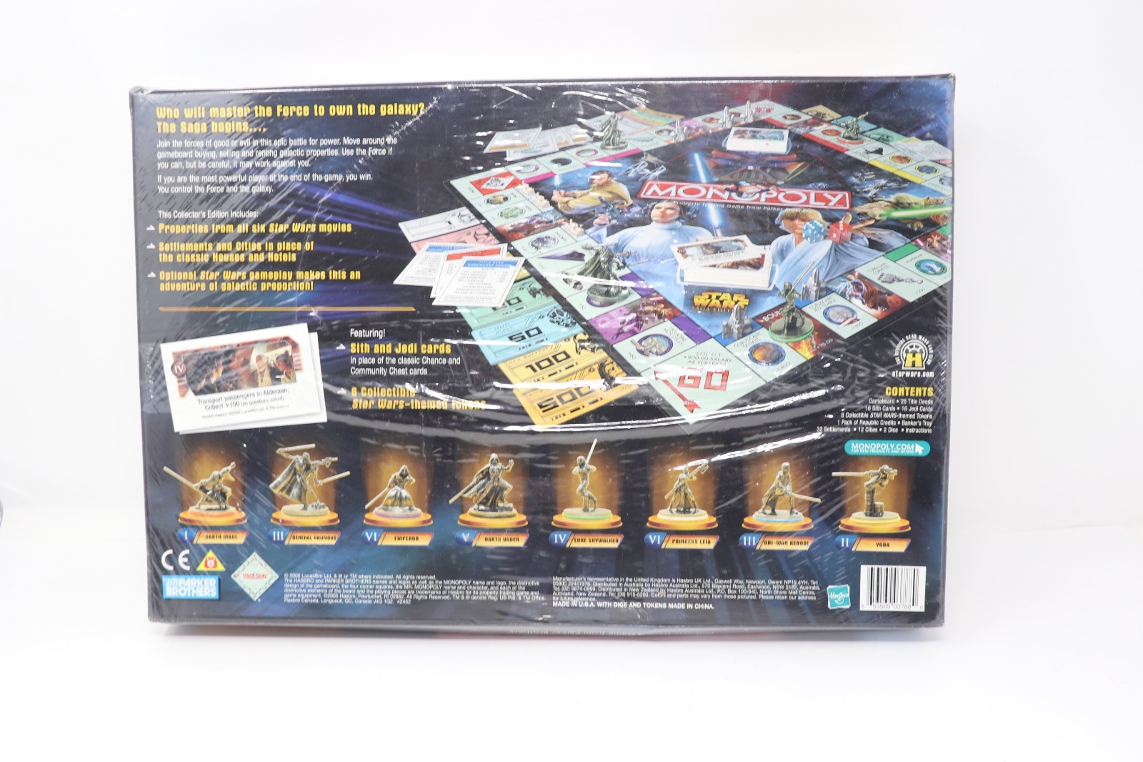2005 Monopoly STAR WARS SAGA EDITION Parker Bros Board Game Brand New Sealed Vtg