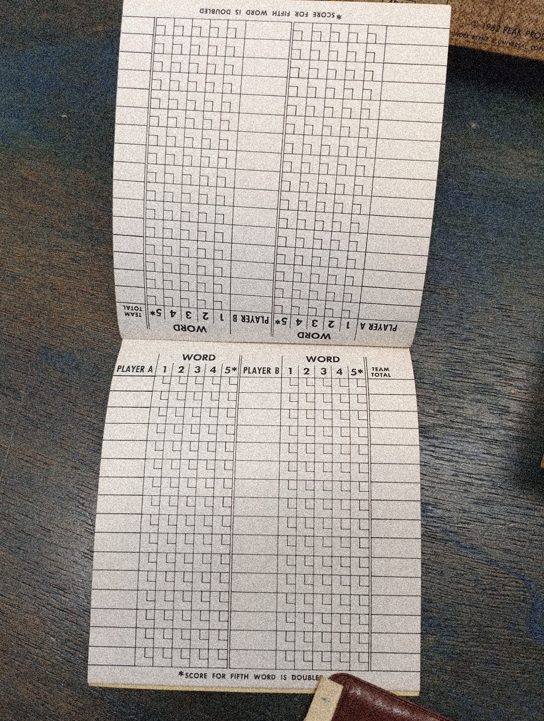 Vintage 1962 Milton Bradley Password Game 4260 – Missing One Answer Sleeve