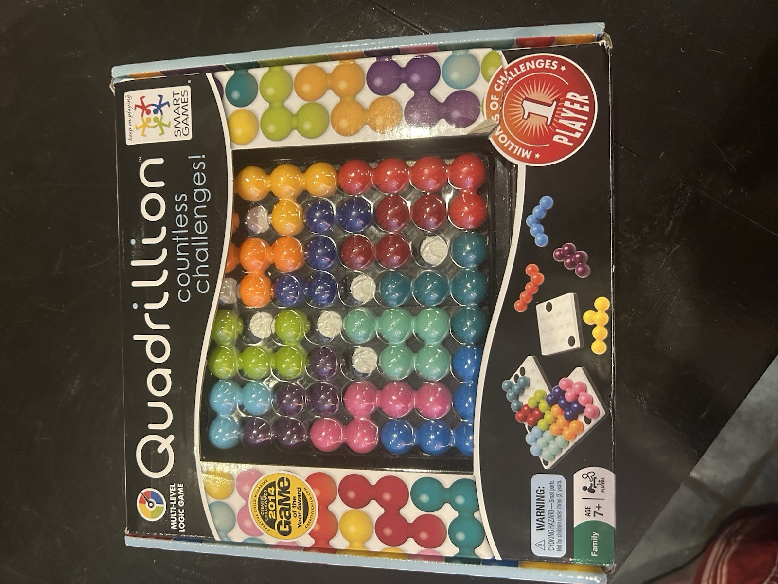 Quadrillion Magnetic Marble Puzzle Game Complete Solitaire Smart Games
