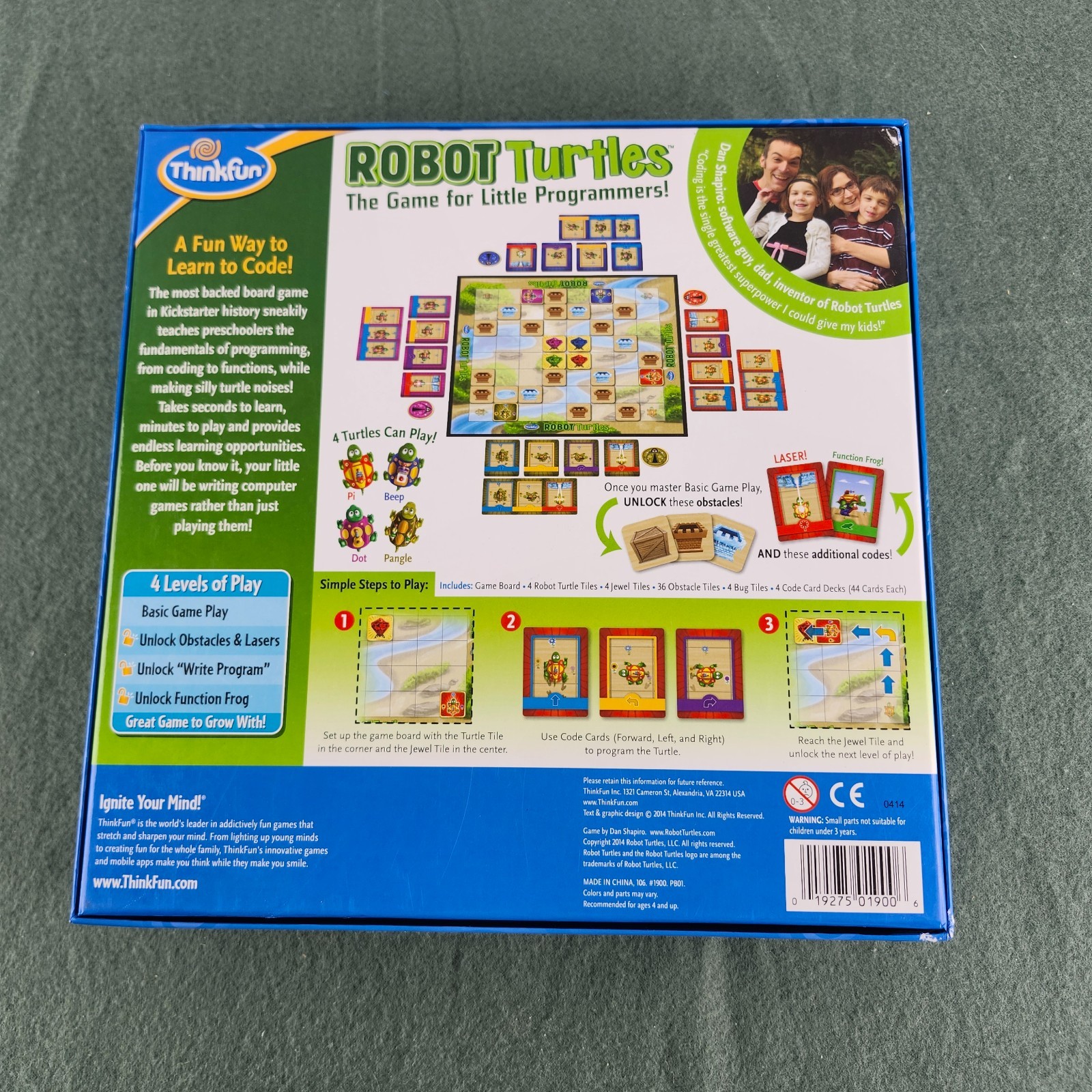 Robot Turtles Preschoolers Educational Board Game NMISB 2014 ThinkFun