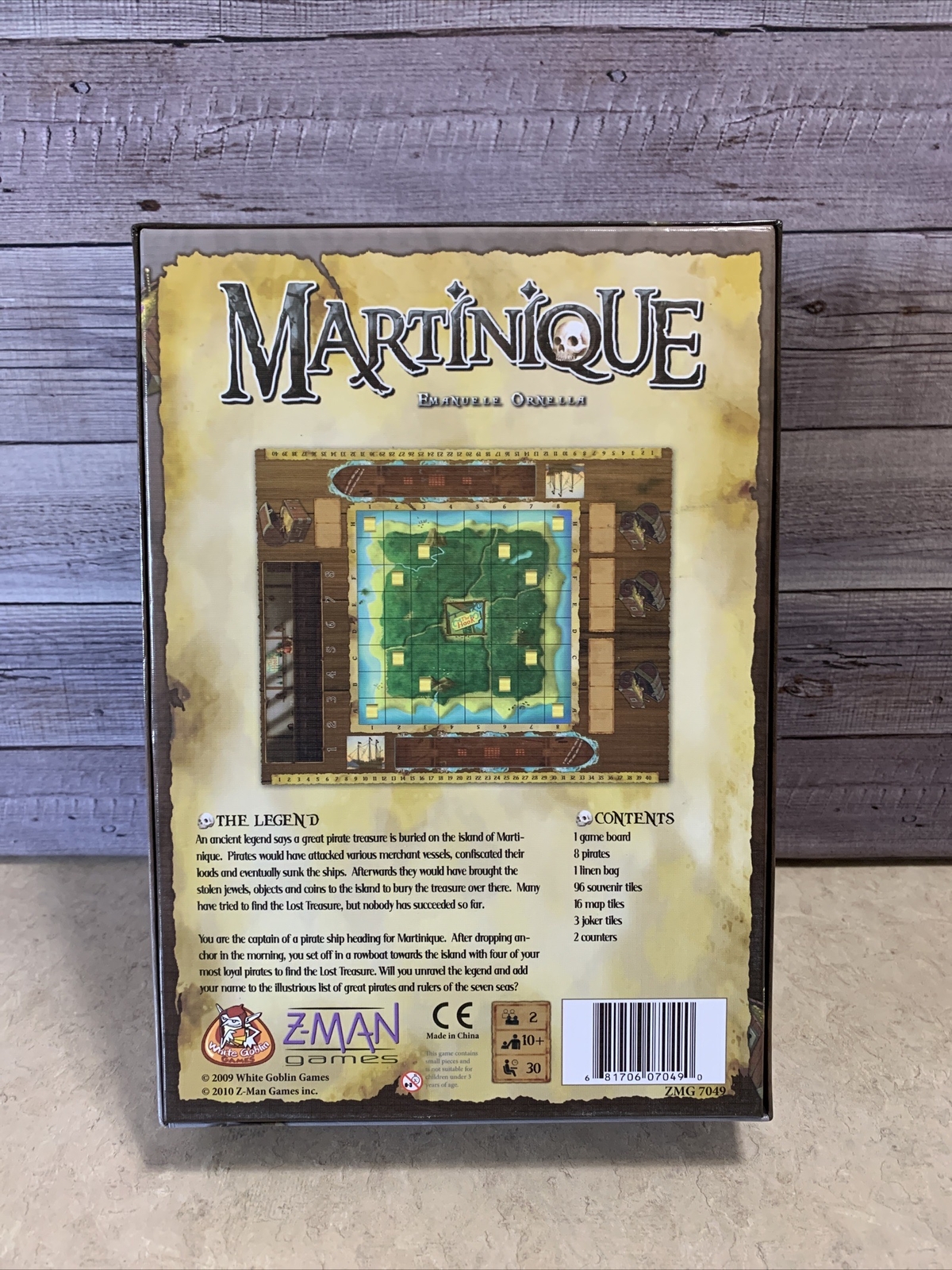 Martinique (Board Game, 2010) Z-Man Games White Goblin Emanuele Ornella COMPLETE