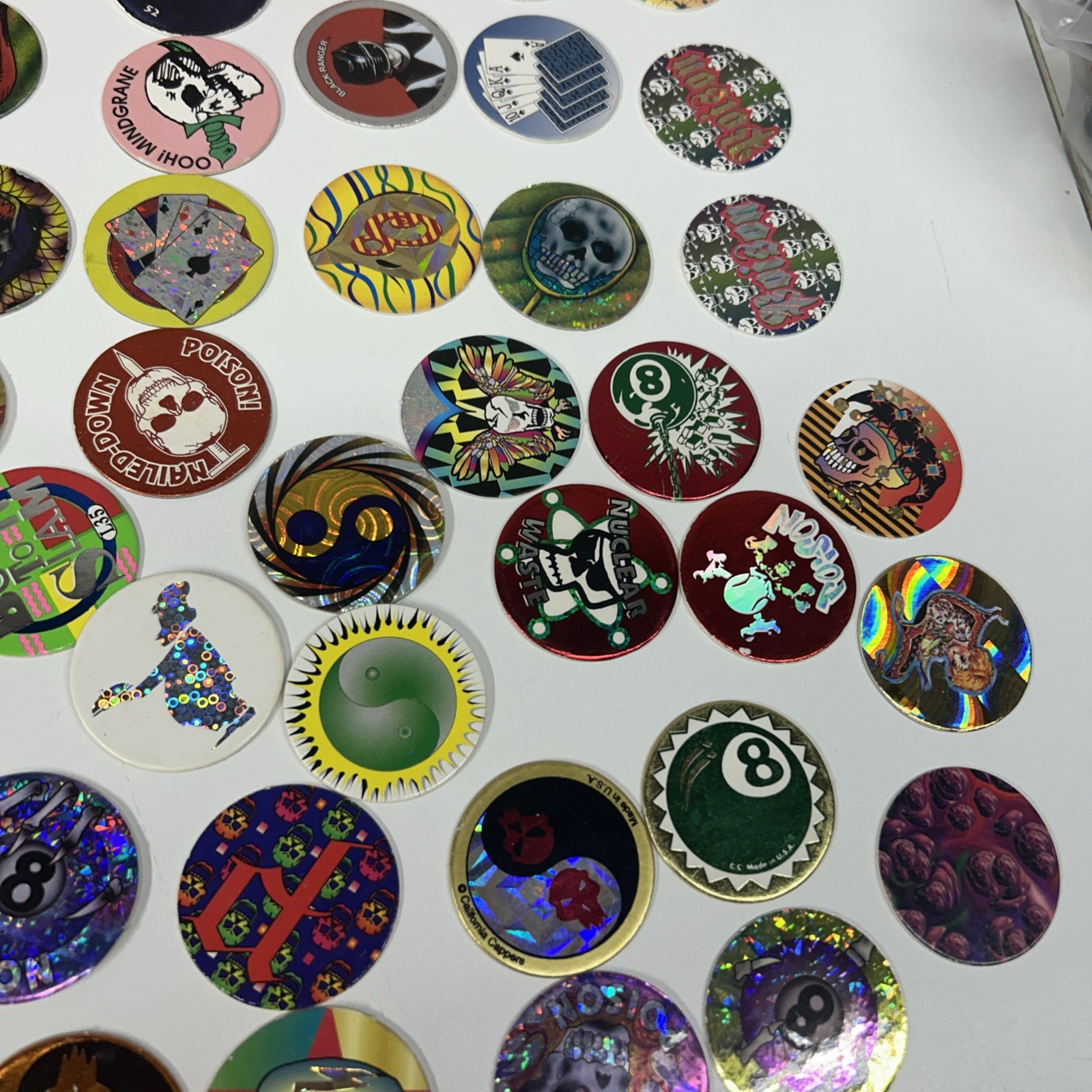Vintage 1990’s Huge Lot Of Pogs 211 Plus Cases Holographic Lenticular Disney