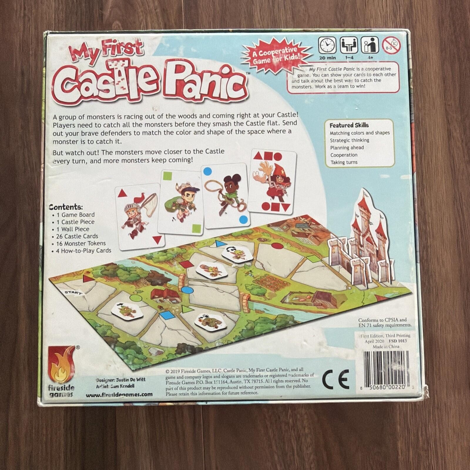 My First Castle Panic Fantasy Cooperative Family Board Game-Complete- Pre Owned