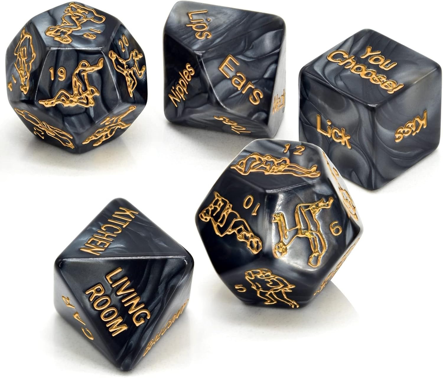 Mebault Sex Dice Naughty Positions Dice for Adult Couple Sex Games Romantic F…