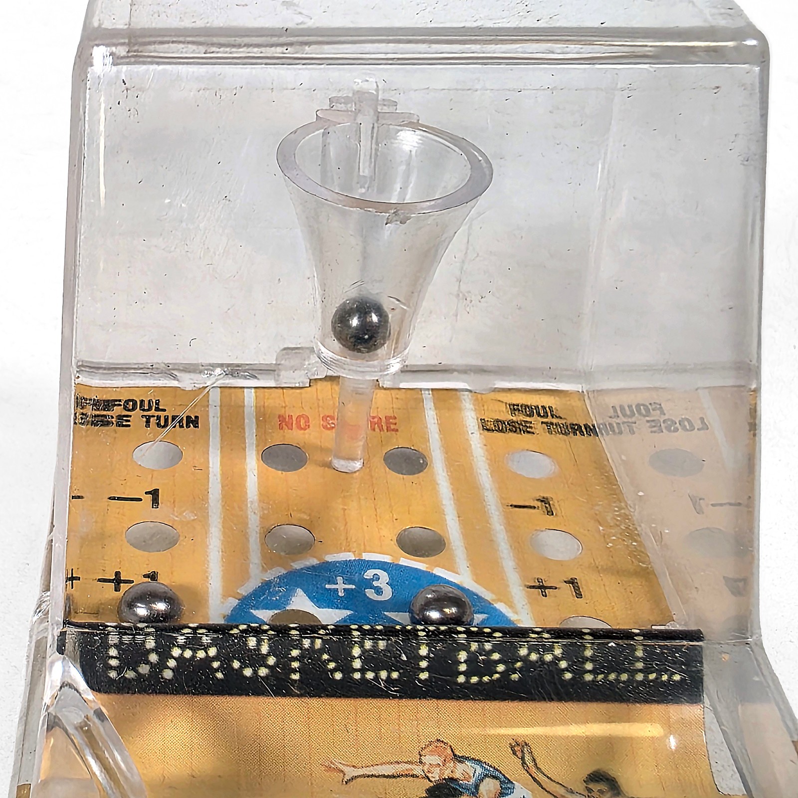 Plastic Basketball Pinball Game • Durham Industries • Hong Kong • Vintage 1975