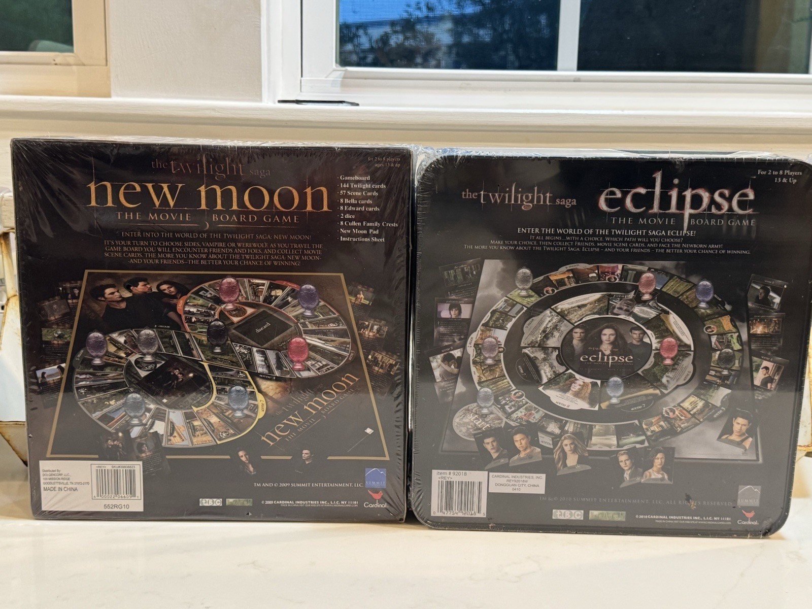 New The Twilight Saga Eclipse,New Moon the Movie Board Games 2009,2010 Sealed