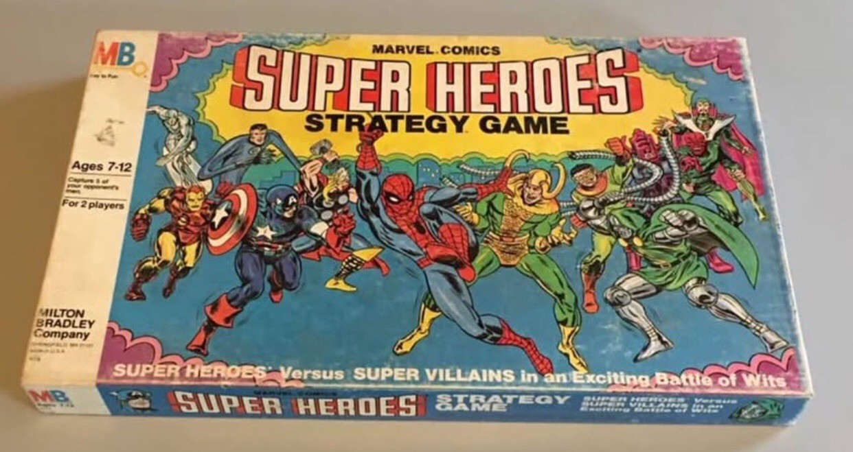 Marvel Comics Super Heroes Strategy Game VTG 1980 Milton Bradley SEALED PIECES