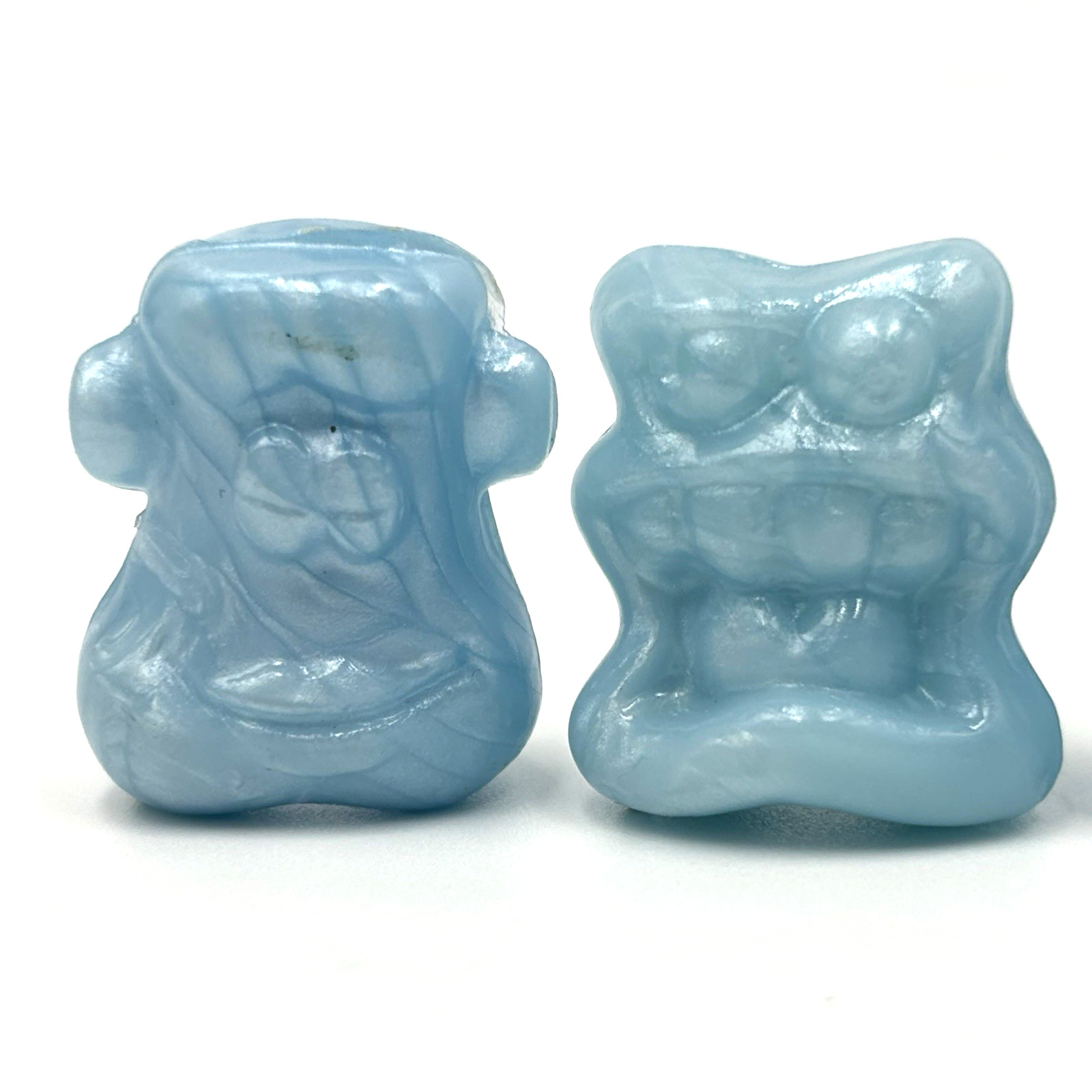 Lot of ORIGINAL 1996 Light Blue Metallic Toothpaste Gogos Crazy Bones