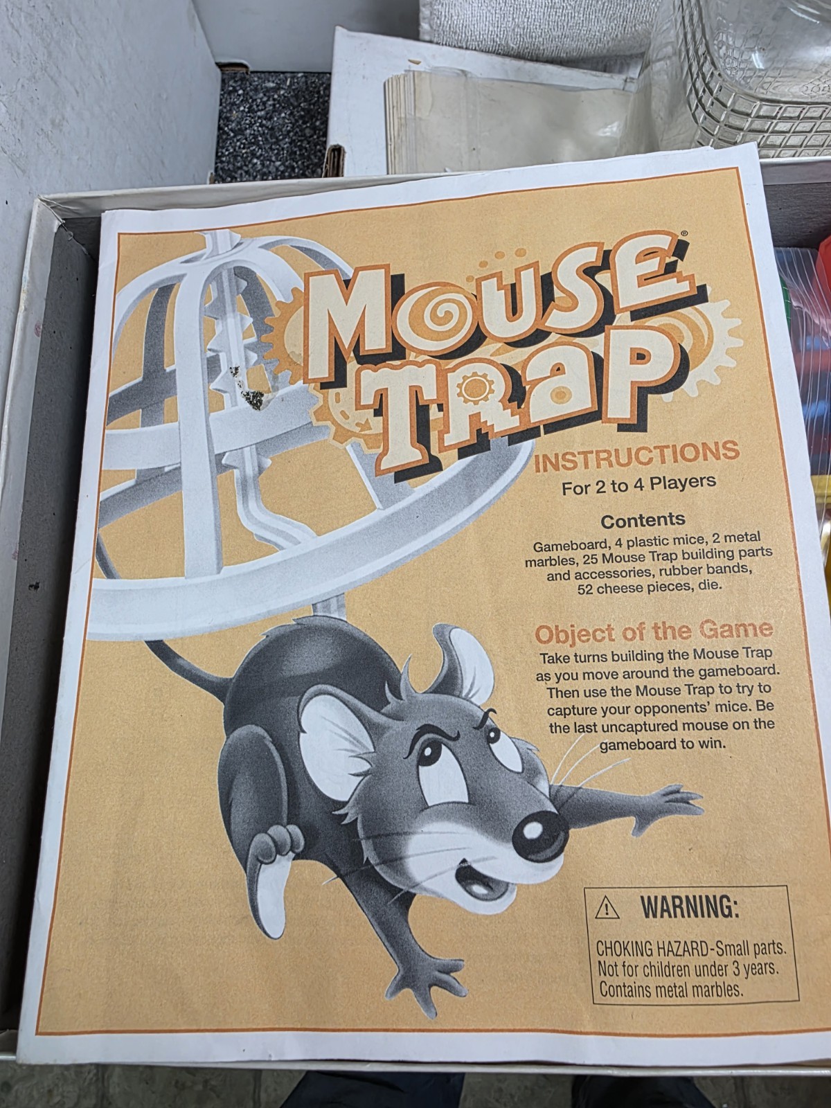 Milton Bradley 1999 Mouse Trap Building Game ( Complete)