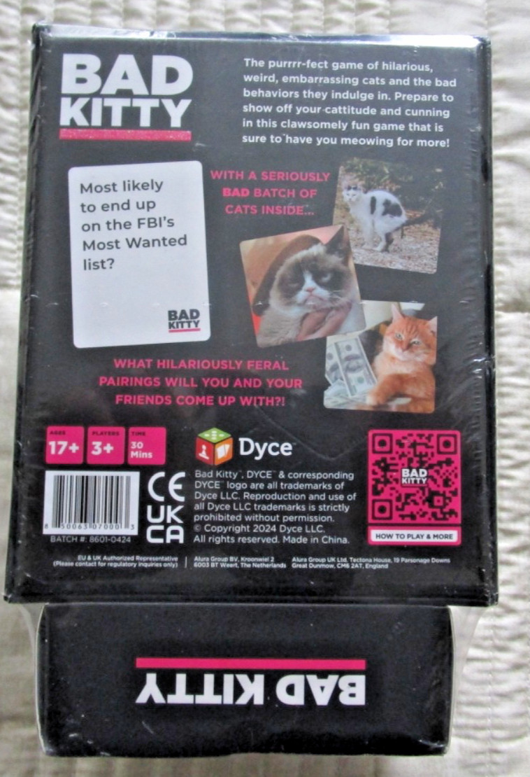 BAD KITTY Party Game + After Dark Expansion Set – Ultimate Meme Game w/cats NEW.