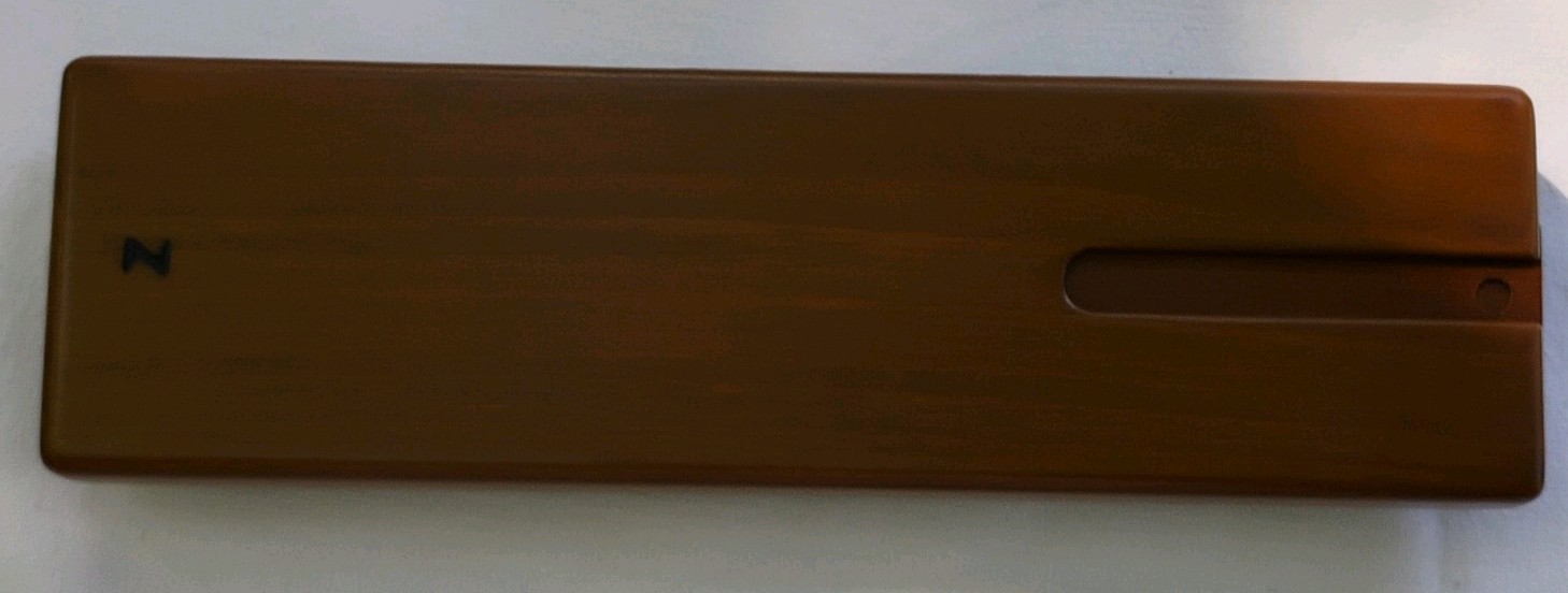 Handmade Wooden Cribbage Board. Brazilian Walnut. Brass And Aluminum Pegs. USA