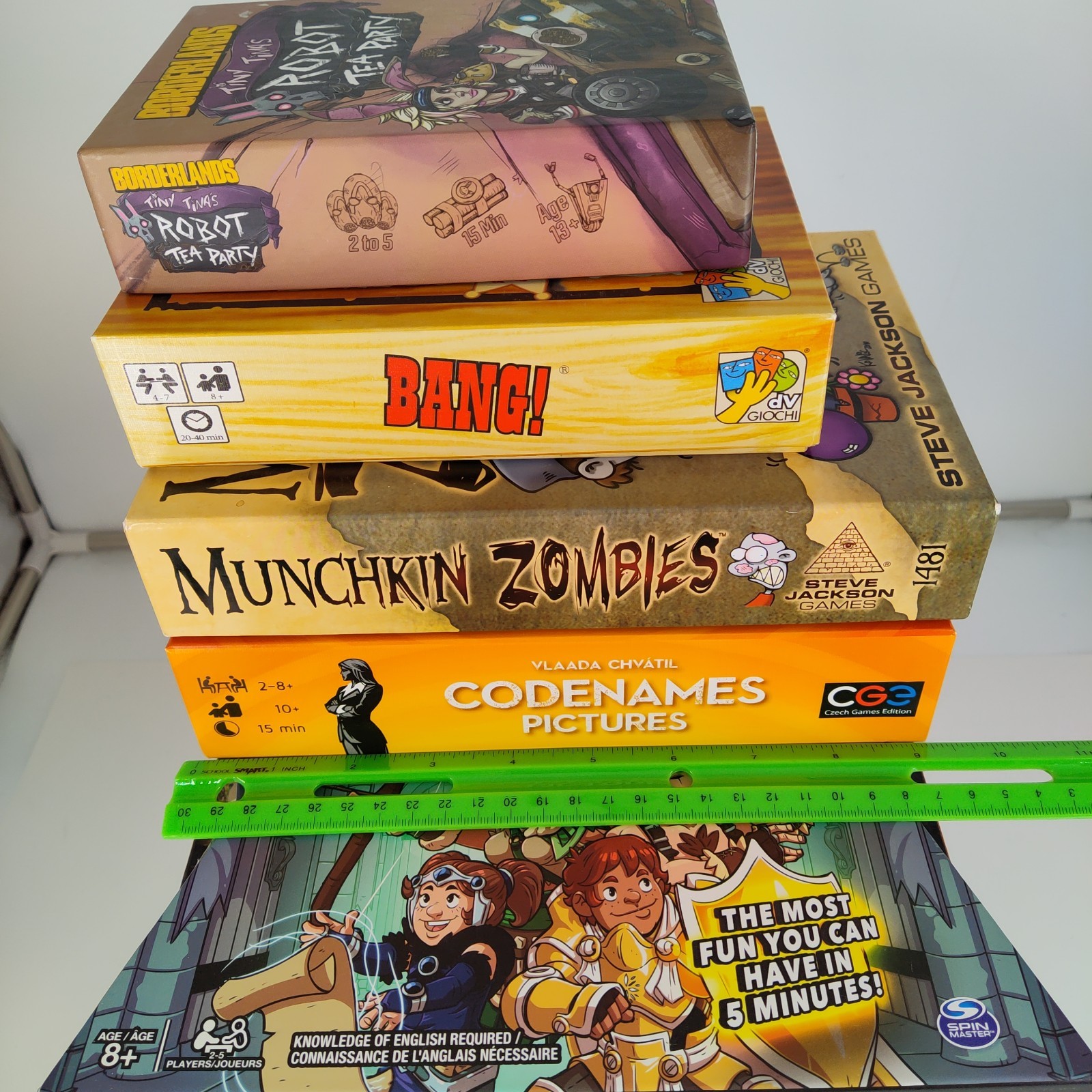 8X Board Game Lot Munchkin Zombies Thano Rising Bang Hobbit Borderlands Dungeon