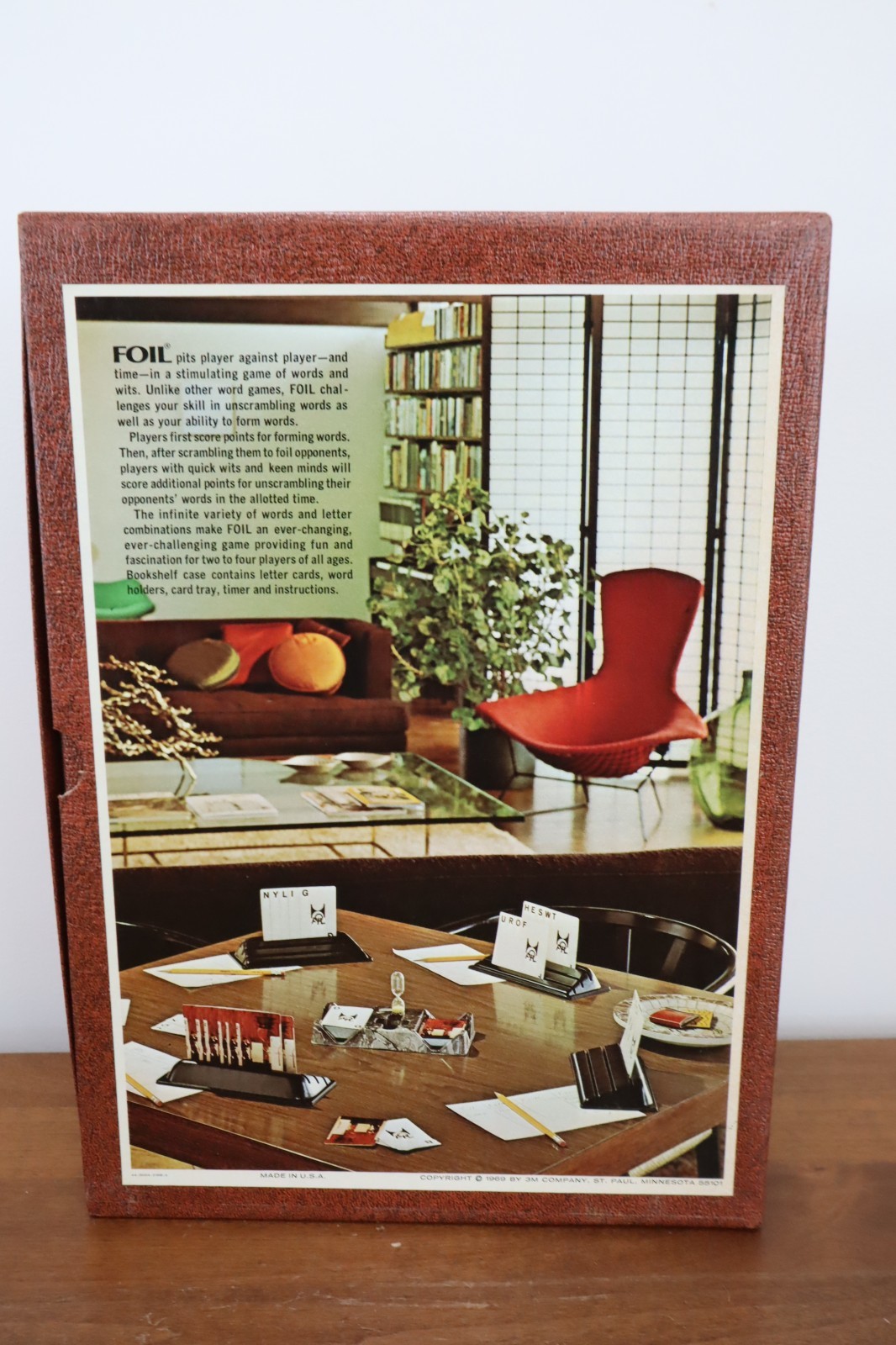 NEW Vintage 1968 FOIL 3M Bookshelf Game of Words & Wits SEALED Cards