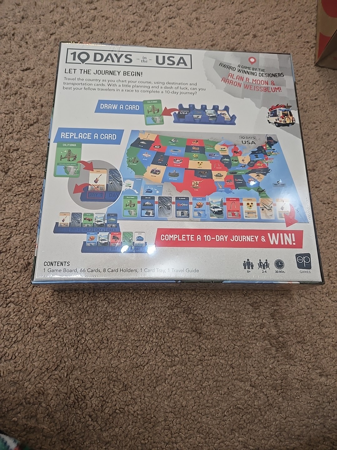 10 Days in the USA By Op Games Educational USA Travel Strategy
