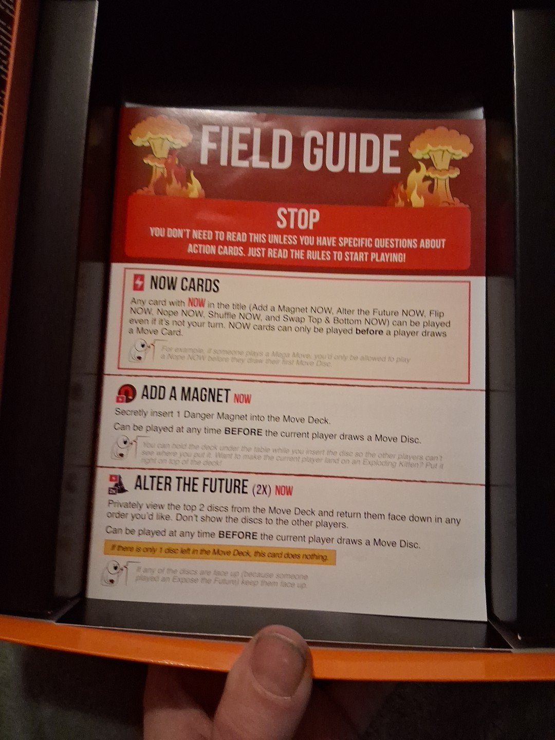 Exploding Kittens: The Board Game -open Box
