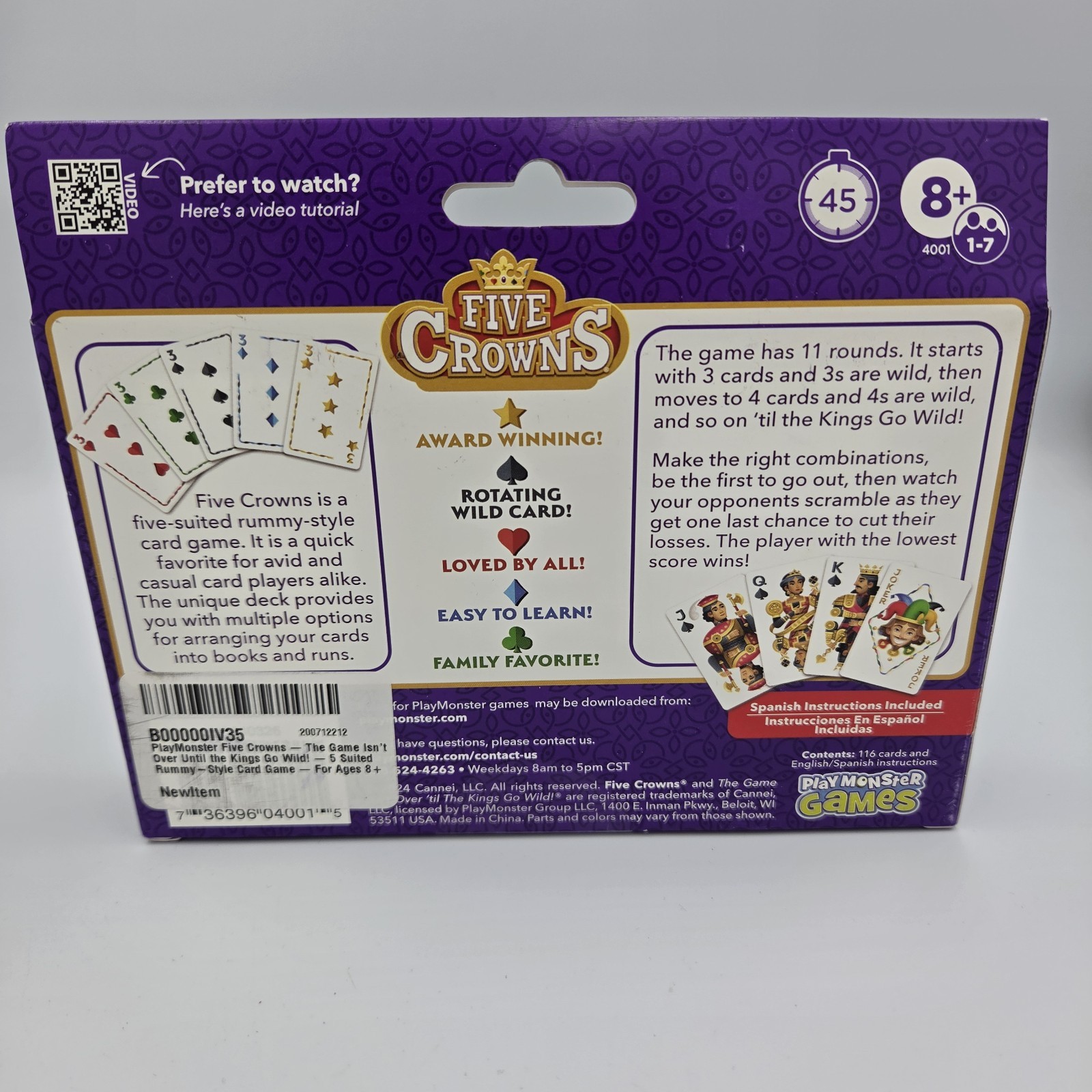 Five Crowns — the Game Isn’T over until the Kings Go Wild! — 5 Suited Rummy-Styl