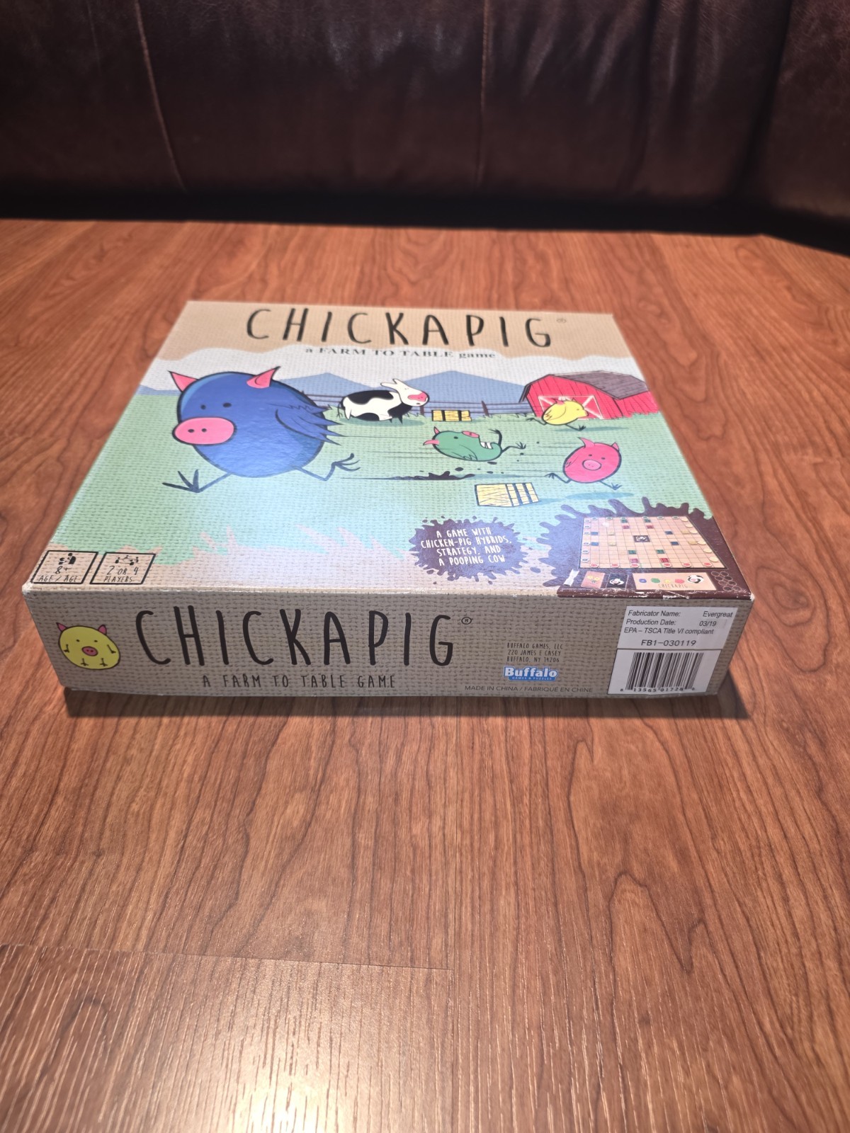 Chickapig Strategic Farm Family Board Game 100% Complete Clean