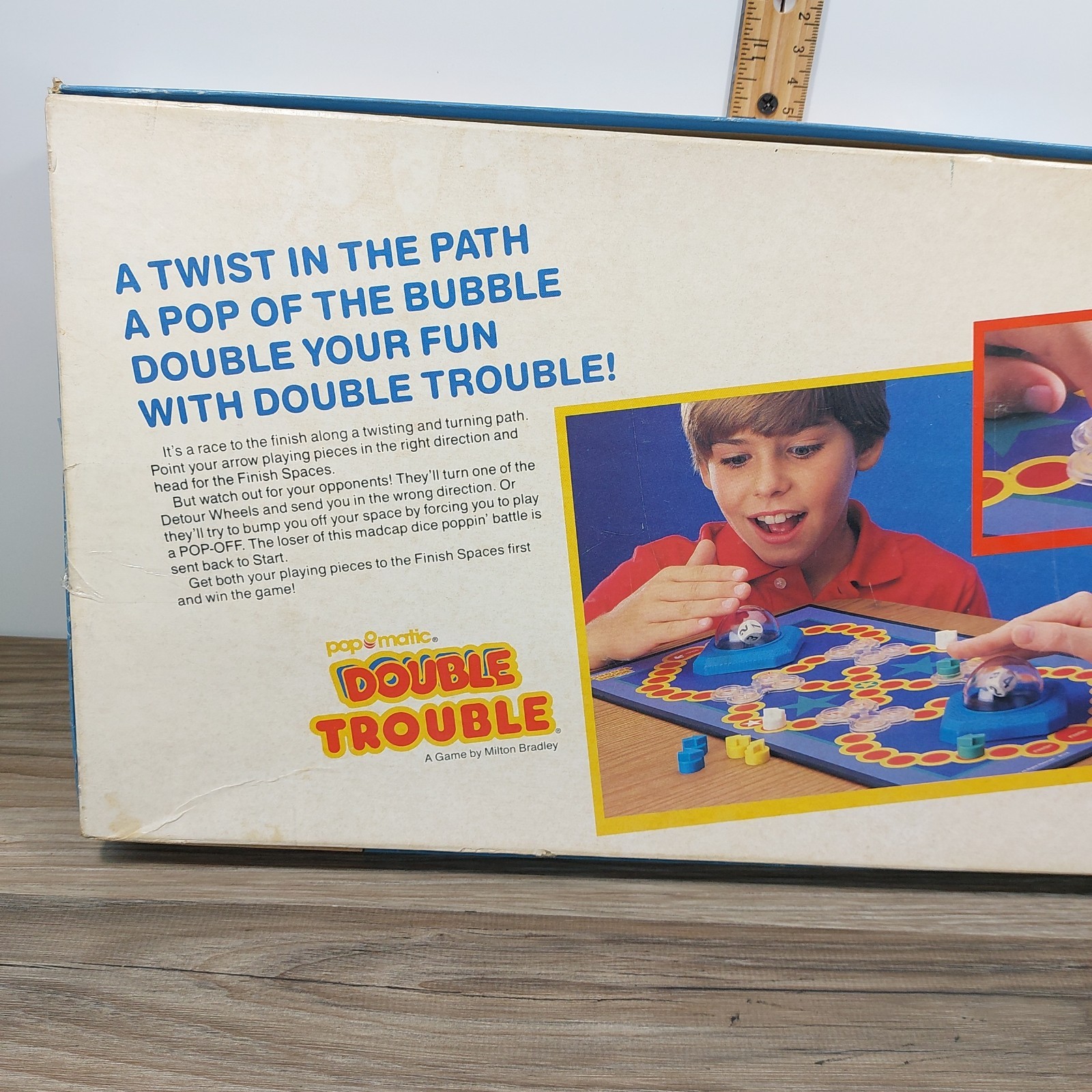 Double Trouble Board Game 1987 Milton Bradley 95% Complete Pop-o-matic