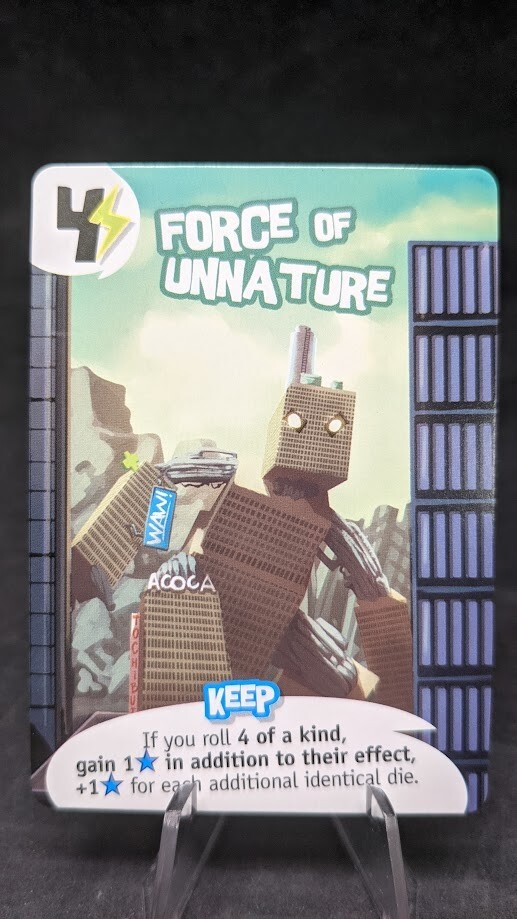 Force of Unnature – King of New York Board Game – OP Exclusive Promo Card