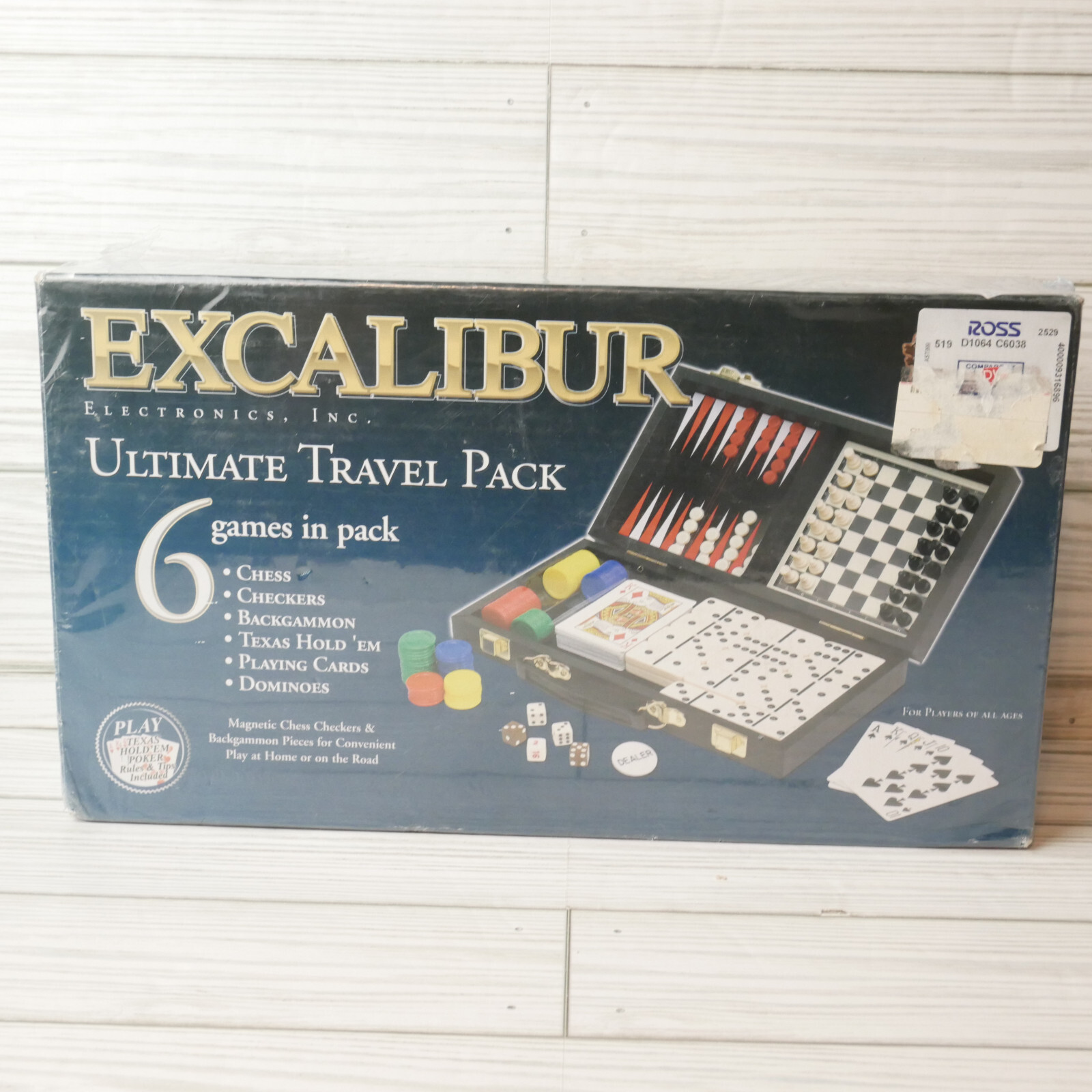 Excalibur 6 Games in Pack Ultimate Travel Game Pack NEW SEALED