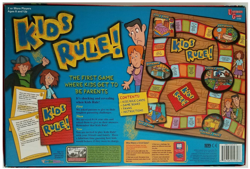 Kids Rule; the First Game Where Kids Get To Be Parents (University Games; 2004)