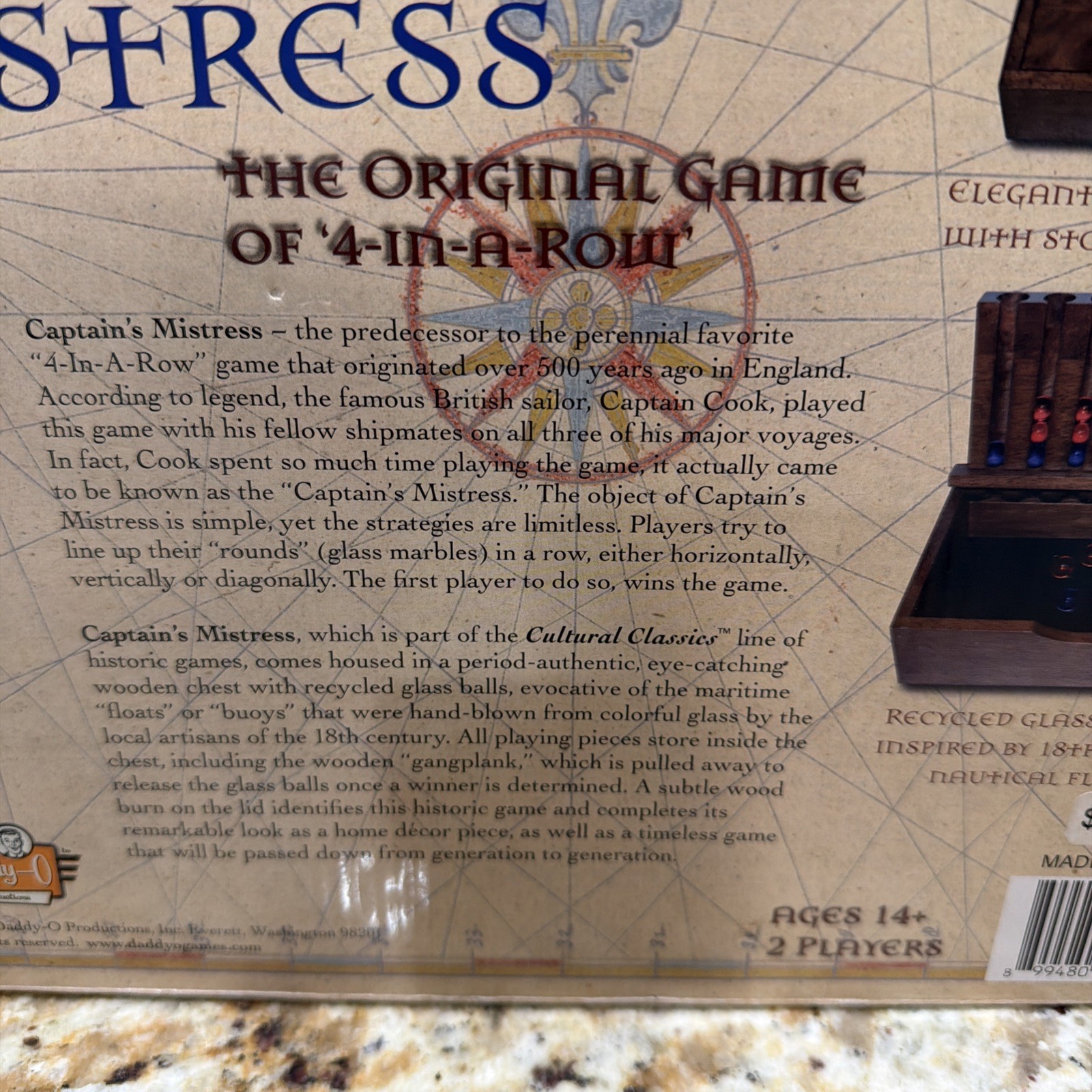 CAPTAIN’S MISTRESS WOOD ORIGINAL 4 IN A ROW GAME CULTURAL CLASSICS PLEASE READ