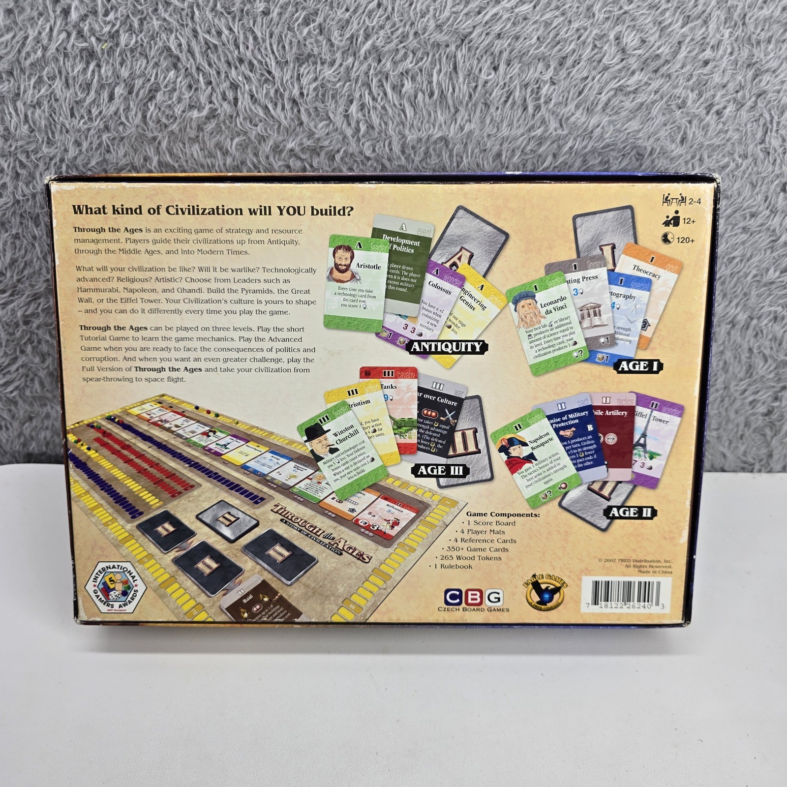 Through the Ages A Story of Civilization Czech Board Games – Complete In Box