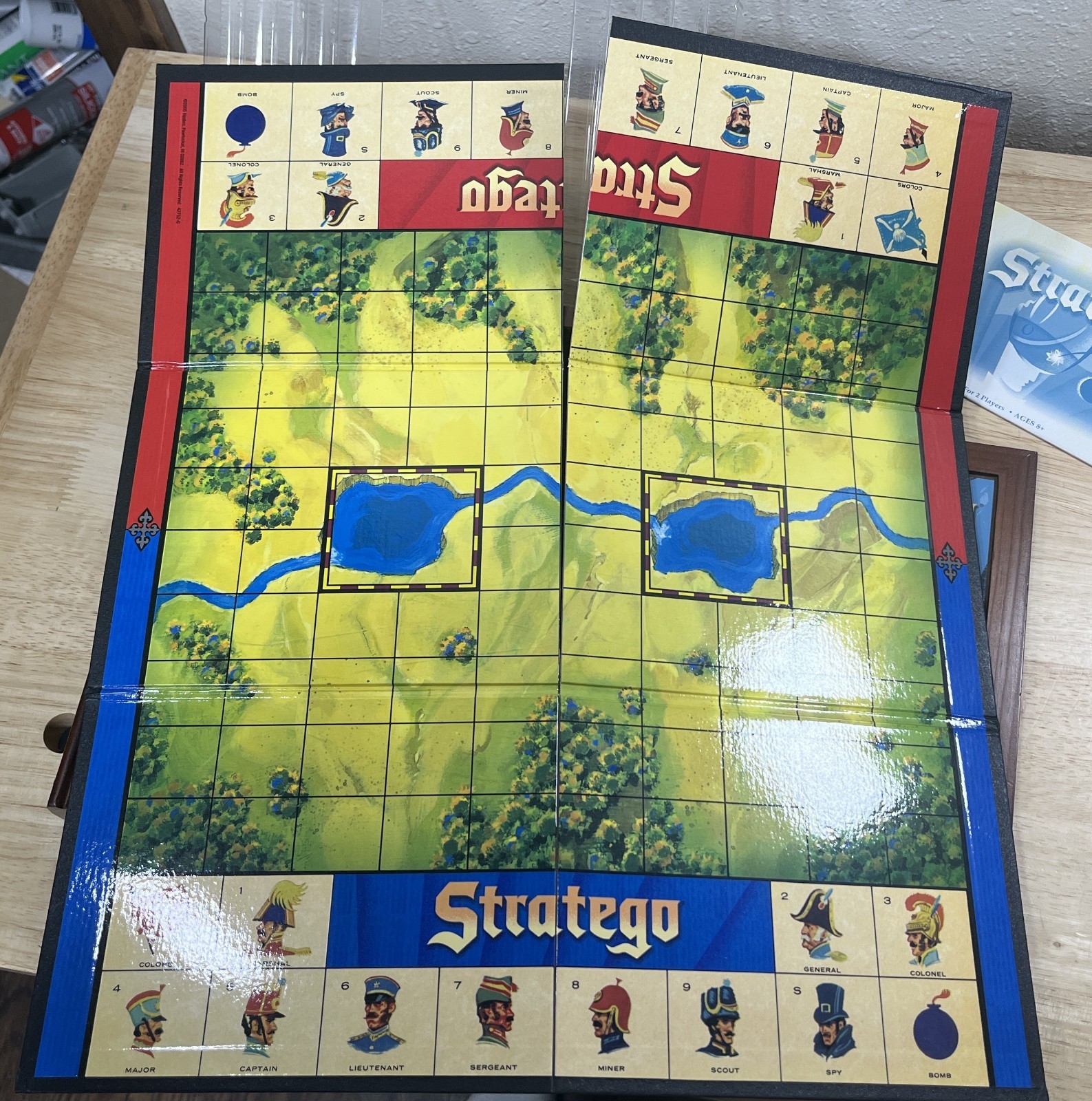 Stratego Vintage Game Collection Bookshelf Edition Wooden Box – Complete – 2005