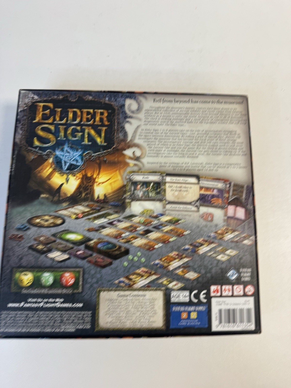 ELDER SIGN Board Game Arkham Horror Files Fantasy Flight Games Complete