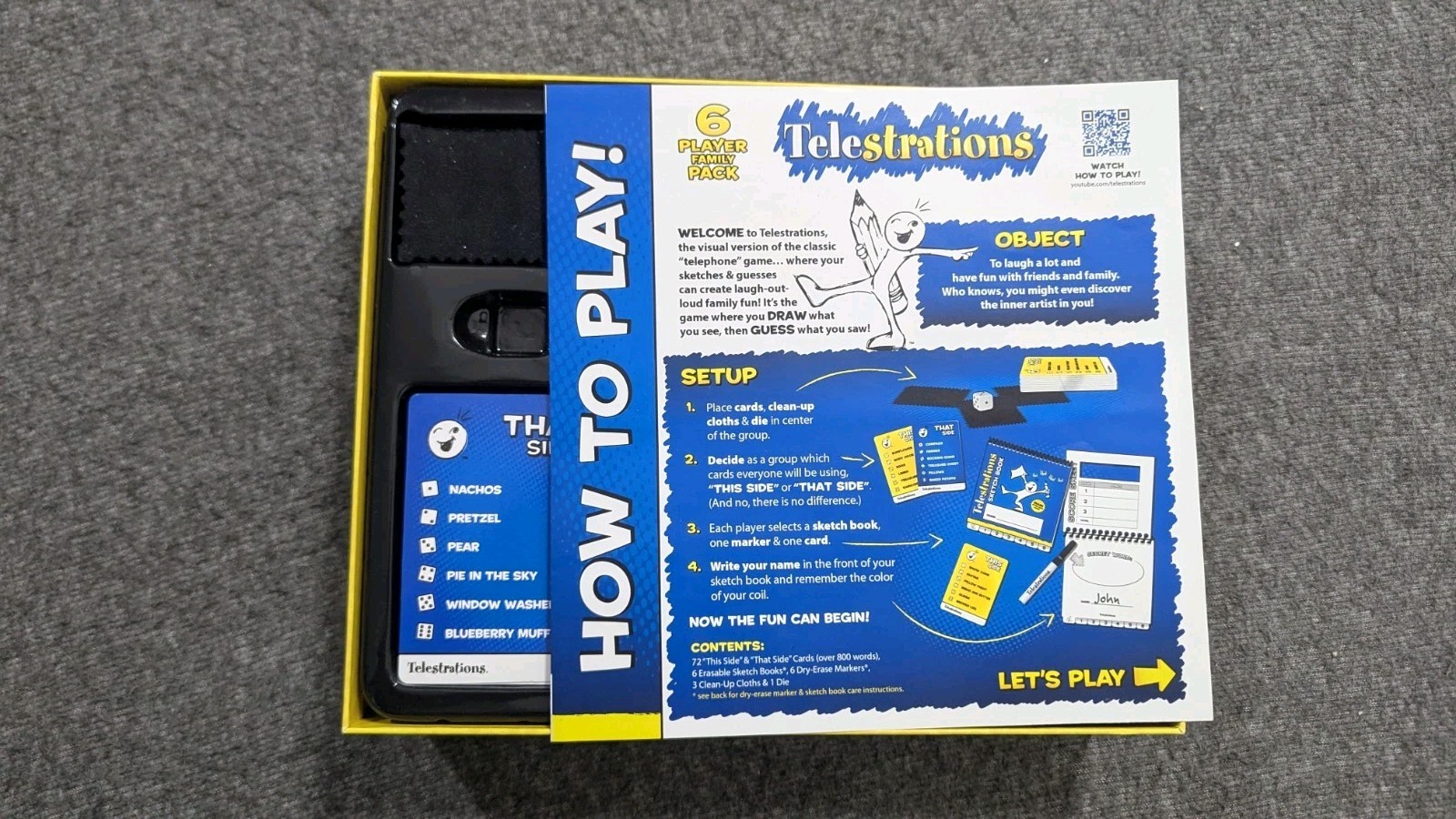 Telestrations USAopoly 2021 Telephone Game Sketched Out 4-6 Players Complete