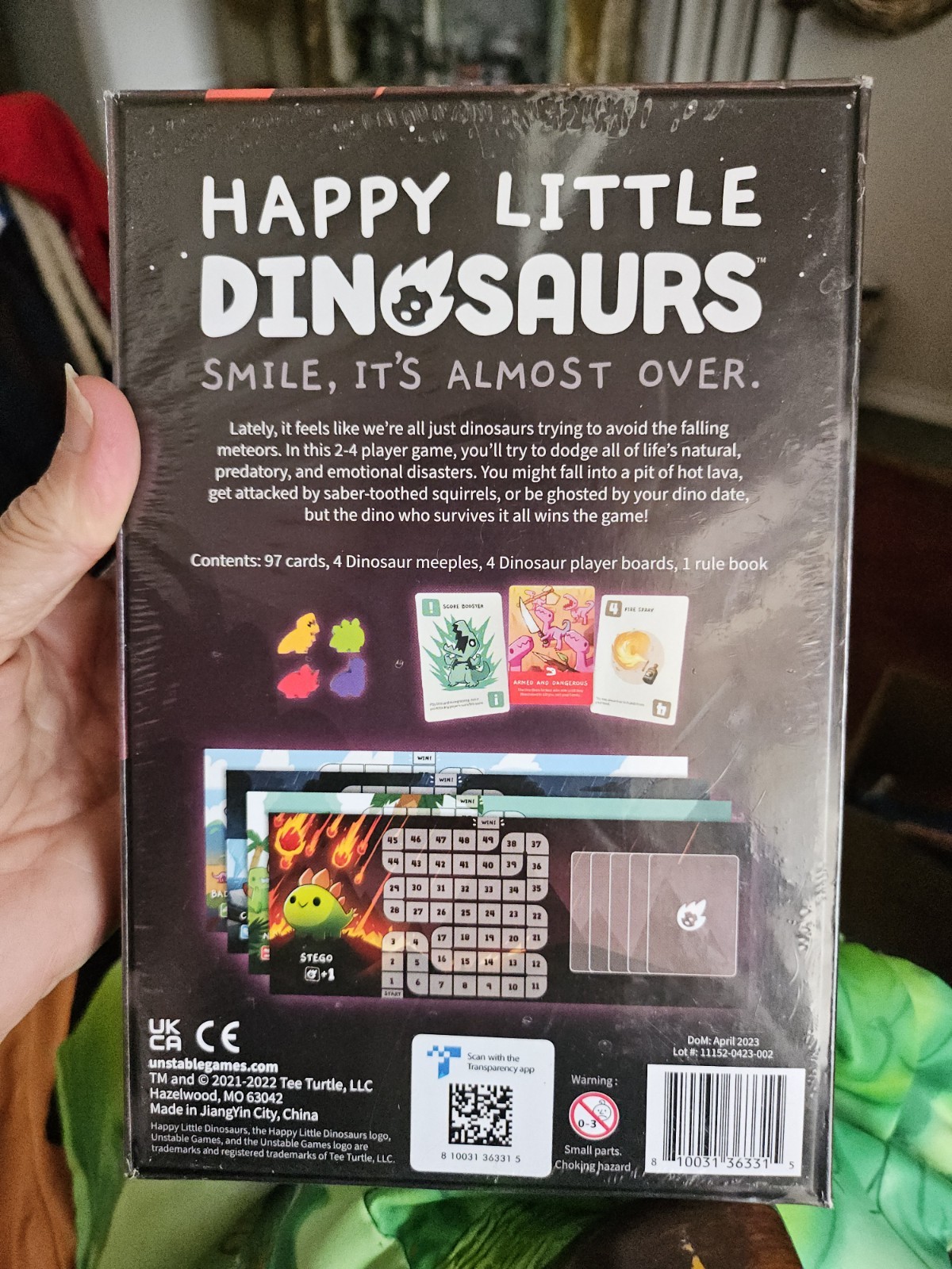 Happy Little Dinosaurs Smile, It’s Almost Over Game Tabletop Gameplay Unstable