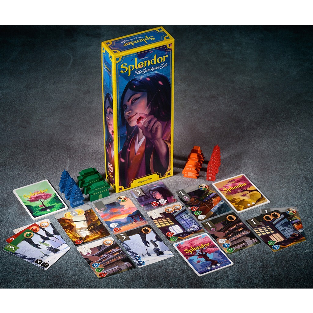 The Sun Never Sets Expansion Splendor Board Game Space Cowboys SCSPL04EN Booster