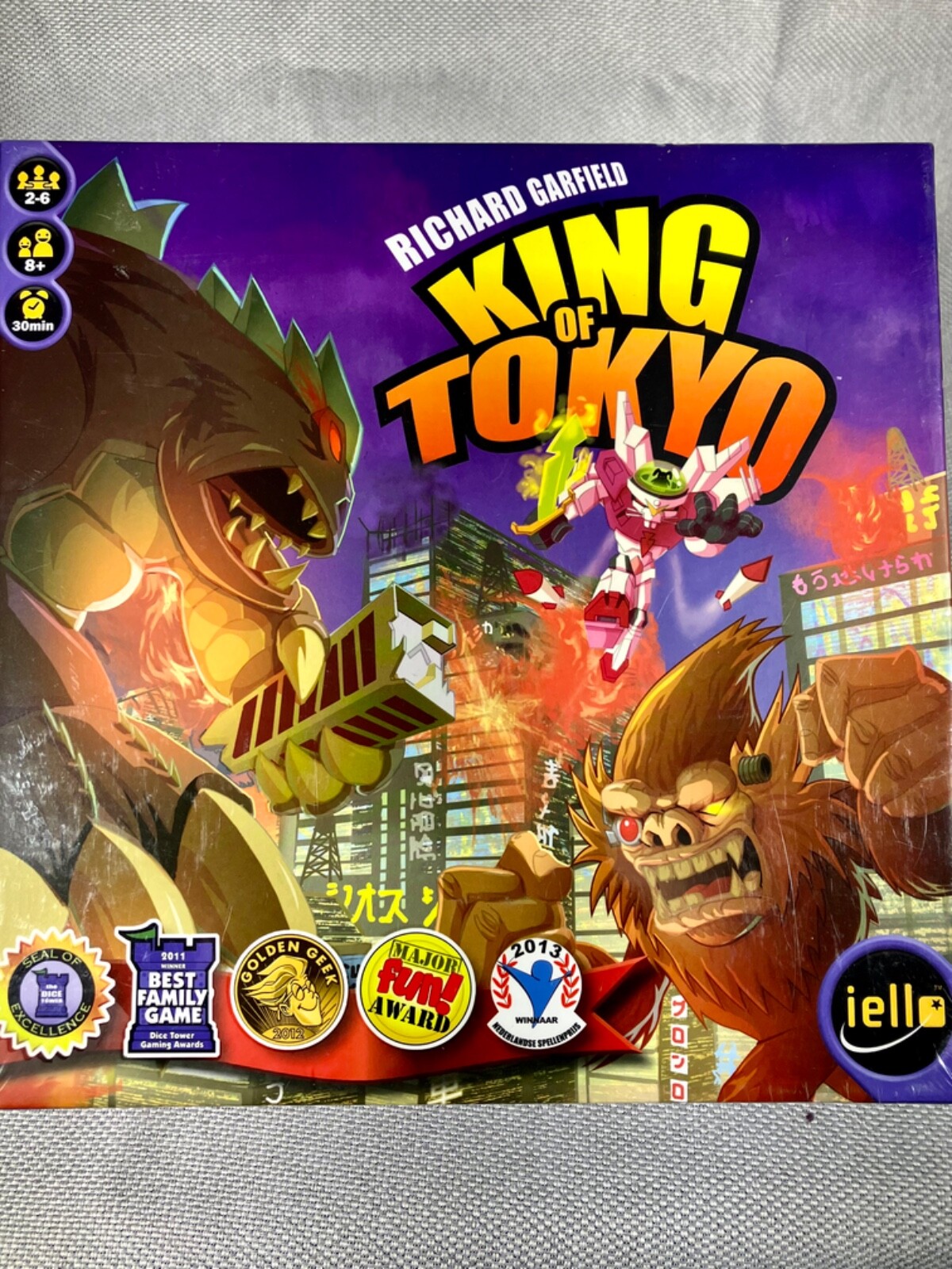IELLO King of Tokyo Edition Board Game Richard Garfield – New, Factory Sealed