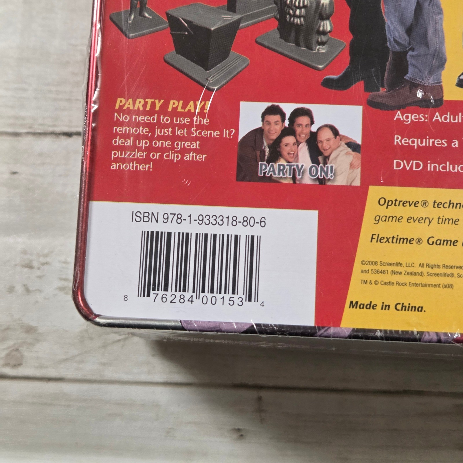Seinfeld Scene It Deluxe DVD Board Game Tin New Sealed 2008 Screenlife