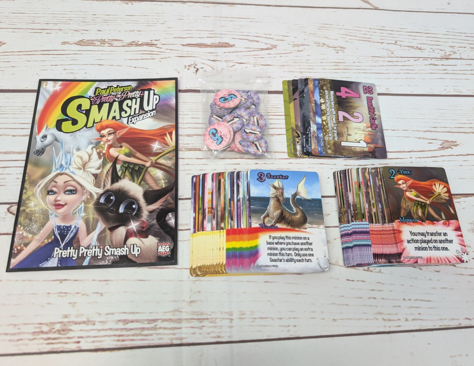 Smash Up Pretty Pretty Expansion Board Card Game AEG *No Box