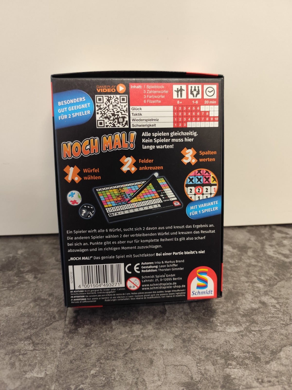 Again – dice game – family game – Schmidt Spiele Verlag