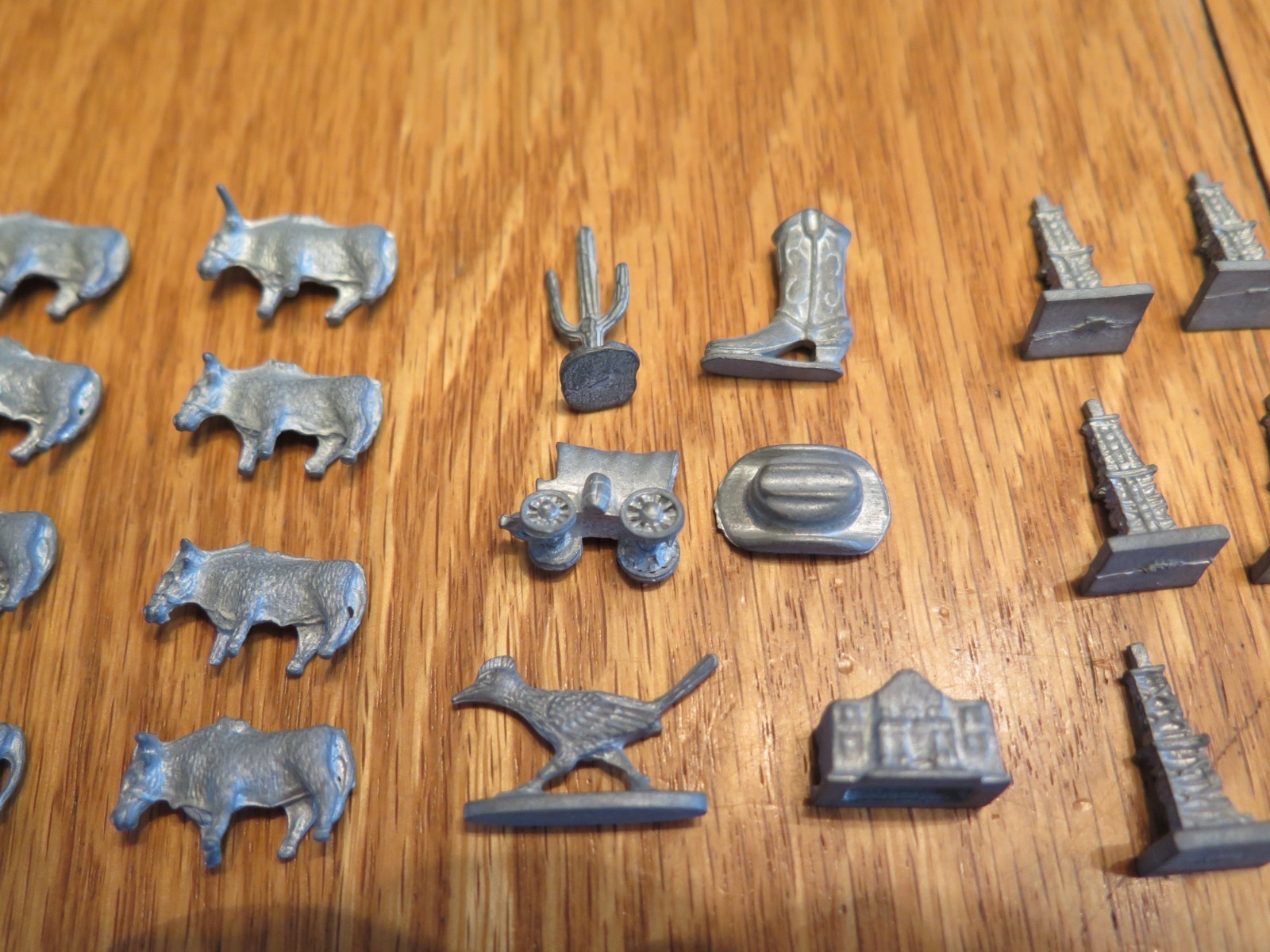 Vintage Board Game Tokens Game Pieces? Miniature Pewter Figurines? Lot of 24 Pcs