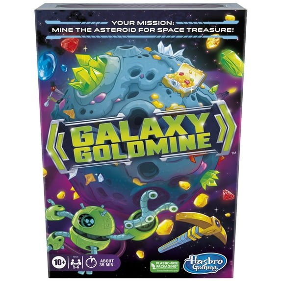 Hasbro Gaming Galaxy Goldmine Family Strategy Card Game for 10+, 2-6 Players
