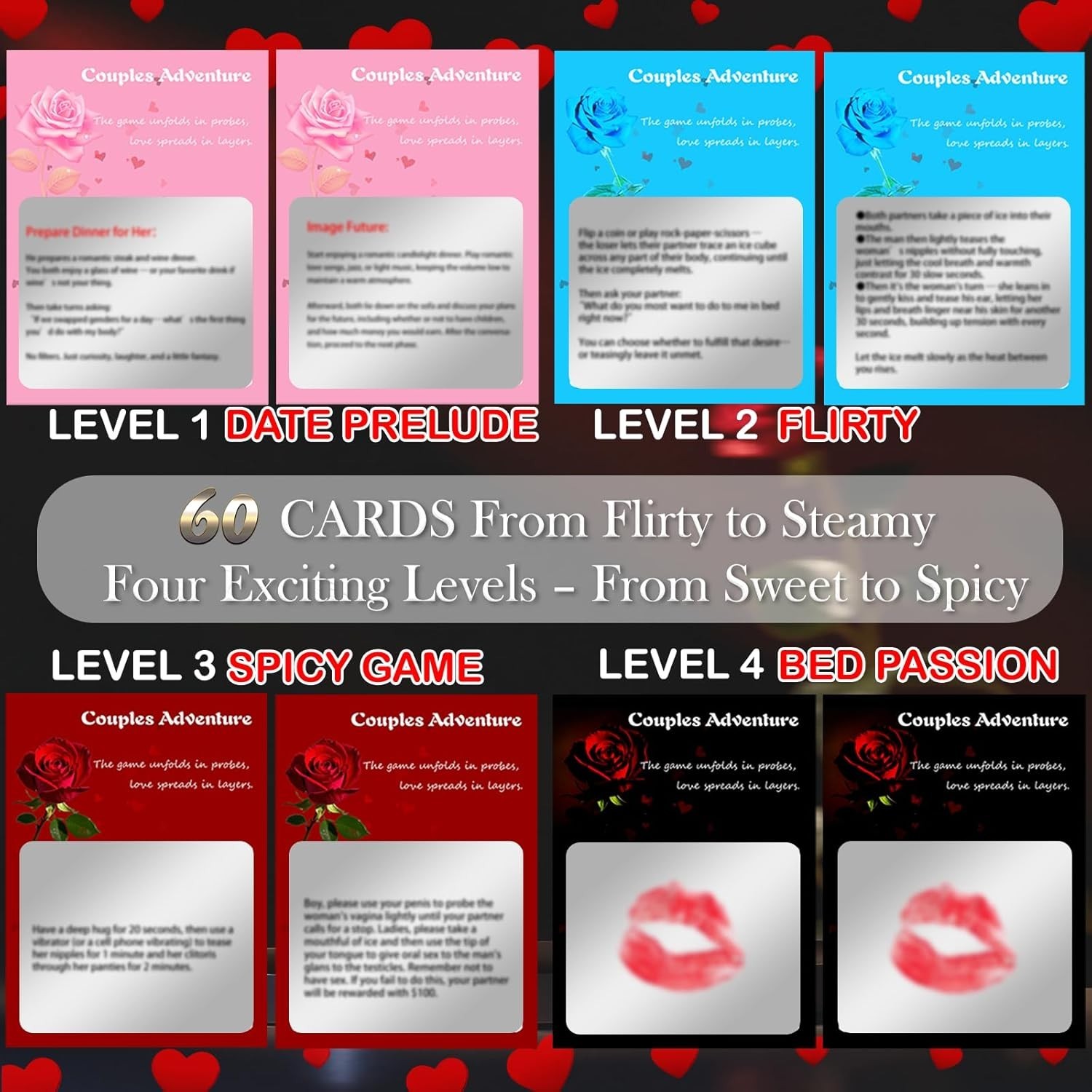 Couples Scratch-Off Card Game – 60 Romantic Date Night Ideas for Adults