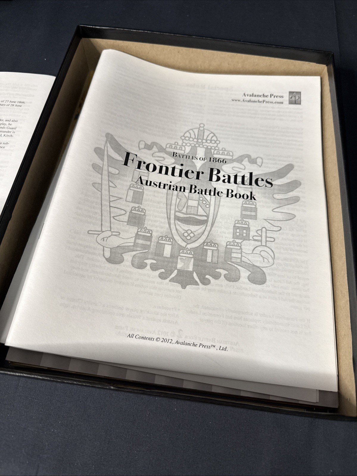 Avalanche Press: War of the Empires: Frontier Battles Battles of 1866 Unpunched