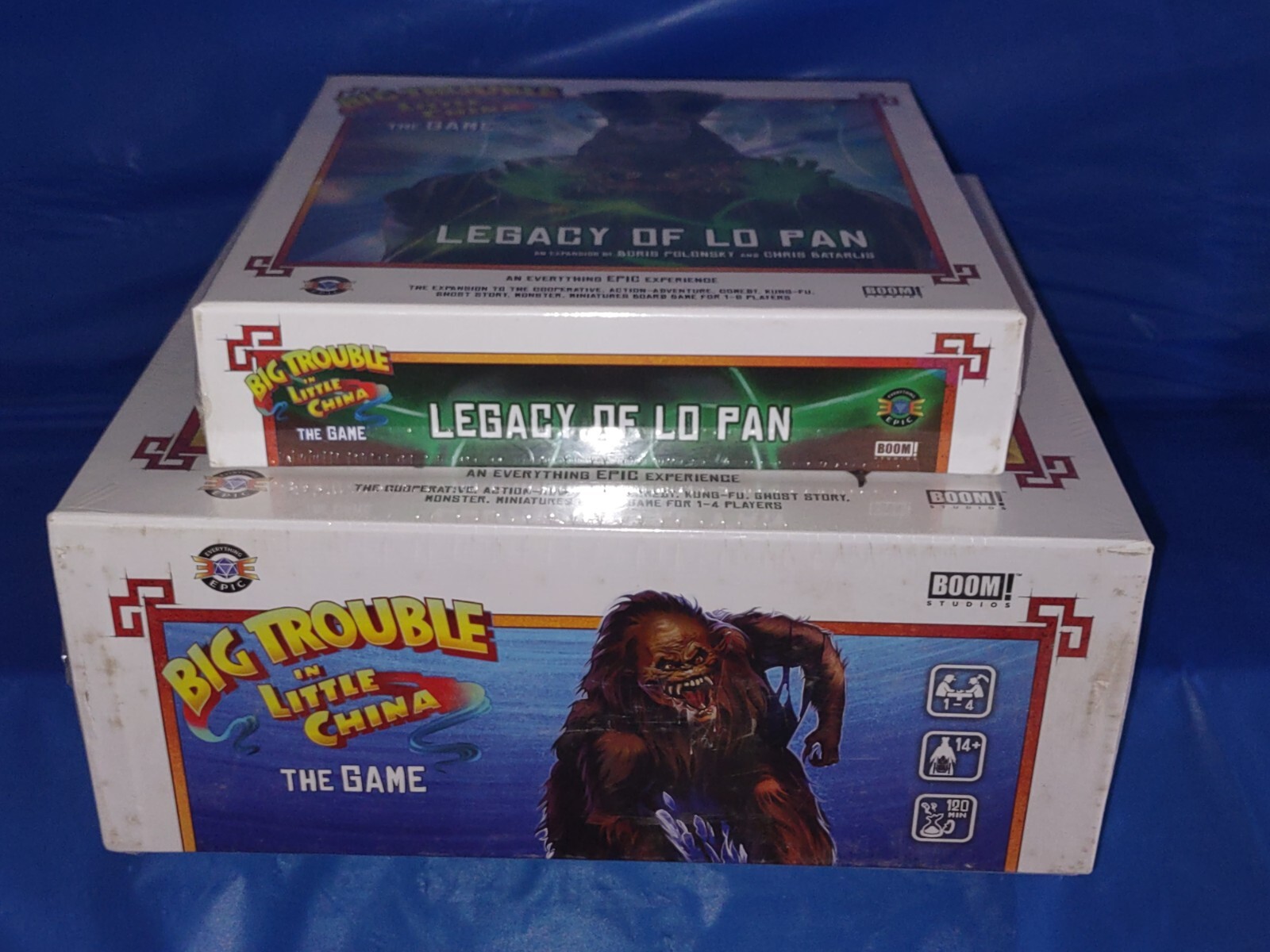 BIG TROUBLE IN LITTLE CHINA & LEGACY OF LO PAN BOARD GAME EVERYTHING EPIC