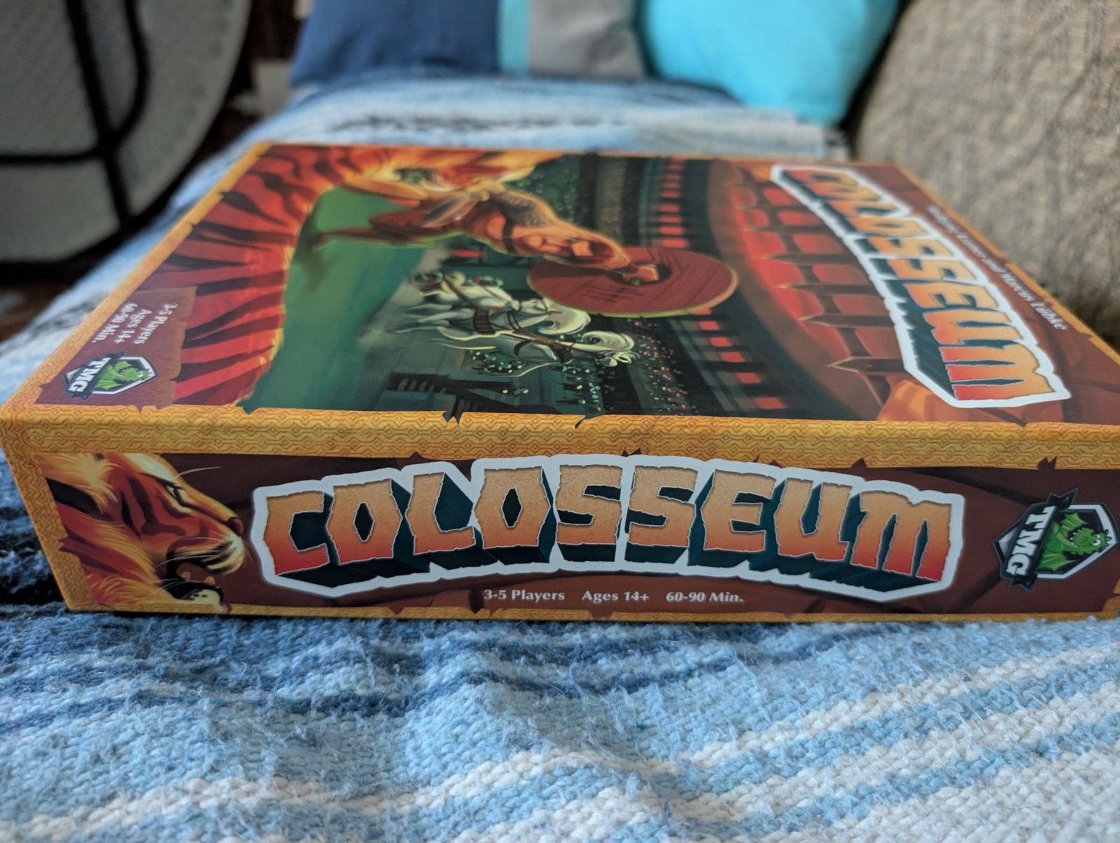 TMG Colosseum Kickstarter Emperor’s Edition Board Game With Metal Coins Unplayed