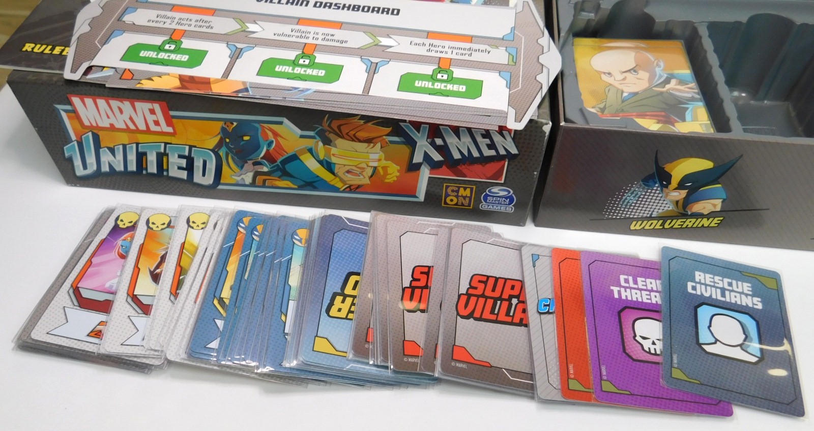 Well Painted Marvel United X-men Core Game CMON & Spin Master