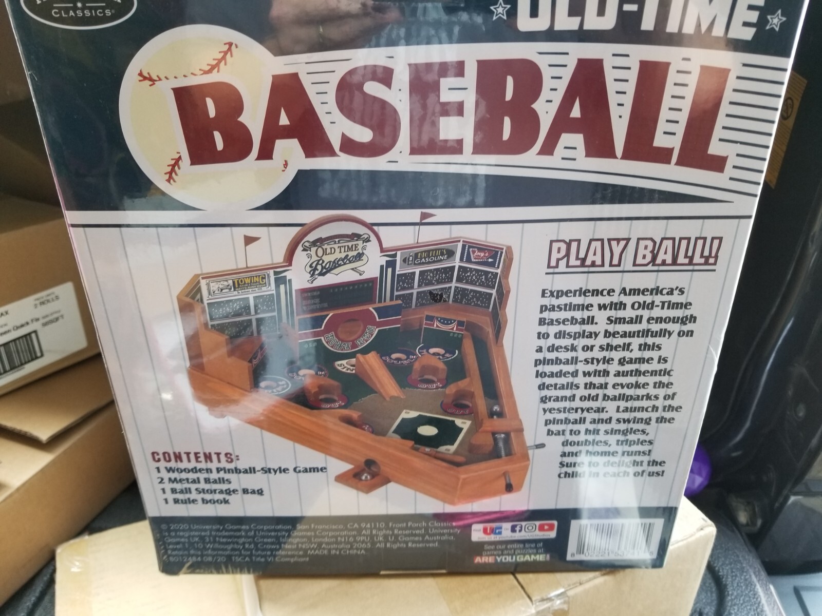 New – Front Porch Classics Old-Time Baseball – Ages 8+ | 1+ players