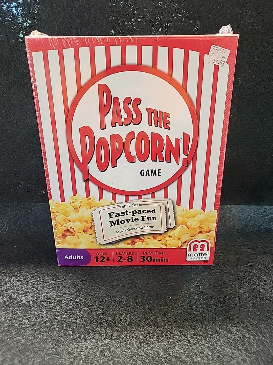 Mattel Games PASS THE POPCORN Game new sealed Kmart Tag