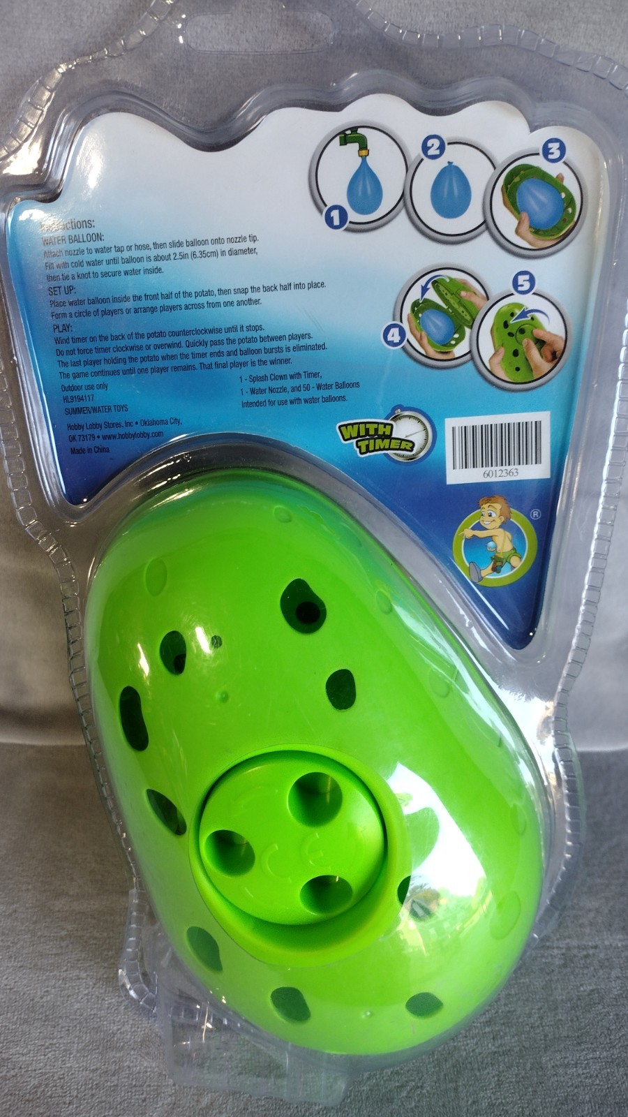 SPLASH POTATO CLOWN Water Balloon Toss Game Choose New !!!!!