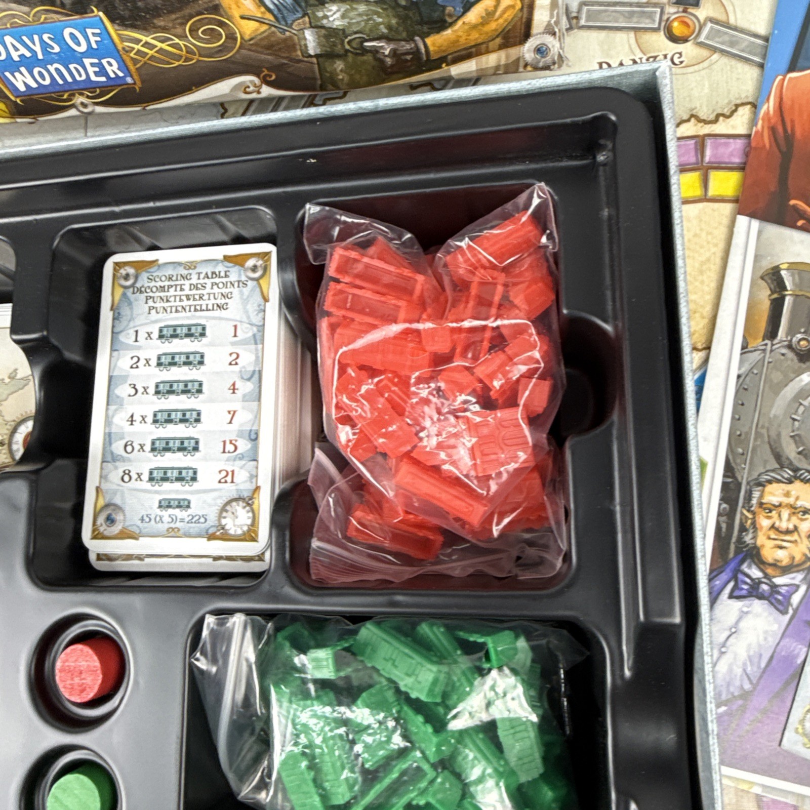 Ticket To Ride Europe Board Game – 100% Complete – 2012 Days of Wonder – Clean