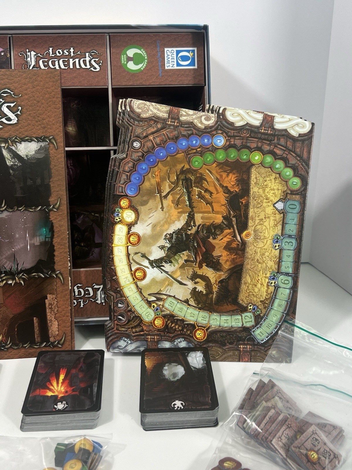 Lost Legends Board Game By Mike Elliott Queen Games Ages 10+ Complete EUC!