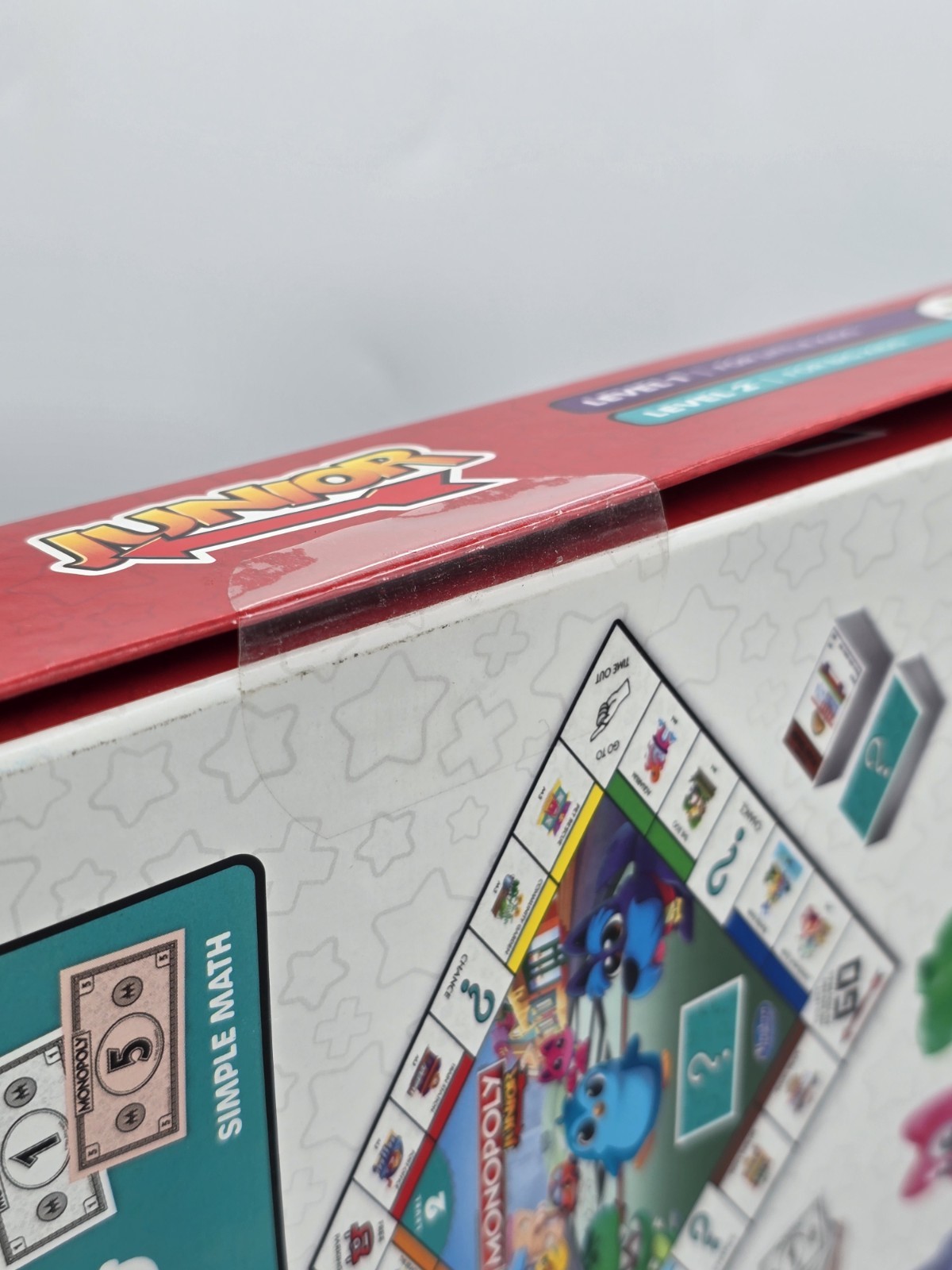 Monopoly, Junior NEW! Age 4 up 2 Games in 1 little kids to Adult, Hasbro Games